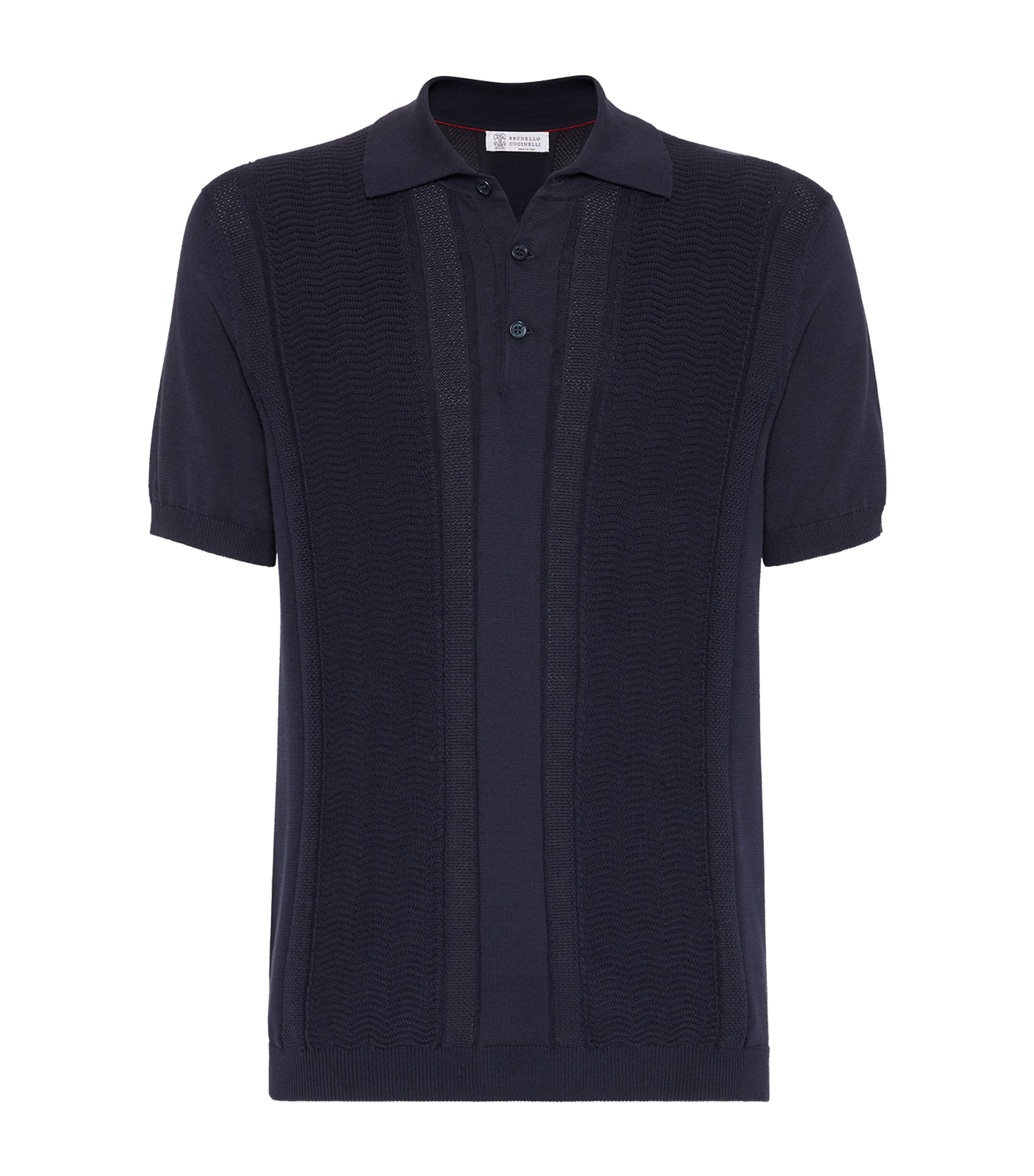 Brunello Cucinelli Knit Polo Shirt In Black