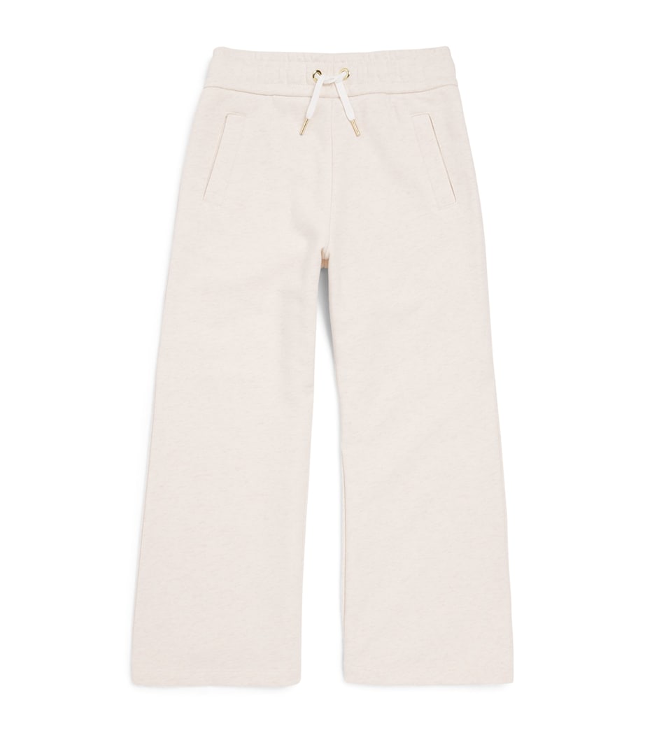 Chloé Kids Cotton Sweatpants (4-14 Years) Cn Ecru Image 1