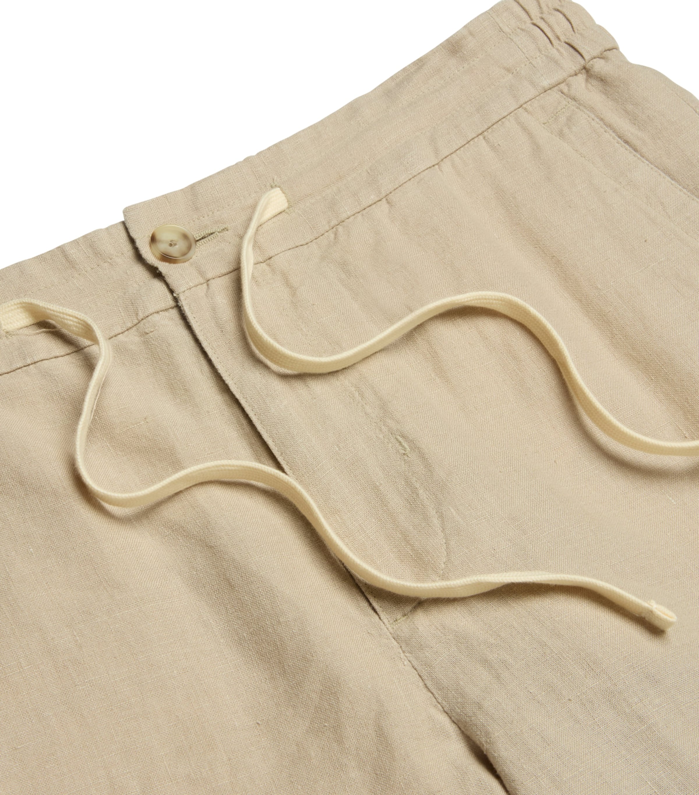 Hemp Drawstring Trousers PUMICE ROCK-189PRK Image 2