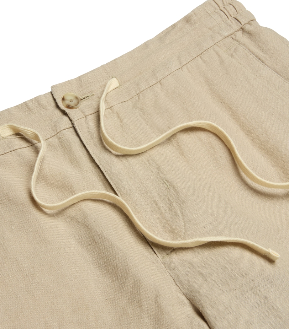 Hemp Drawstring Trousers PUMICE ROCK-189PRK Image 2