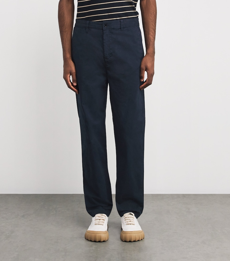 Cotton Rally Chino Trousers DARK INK Image 3