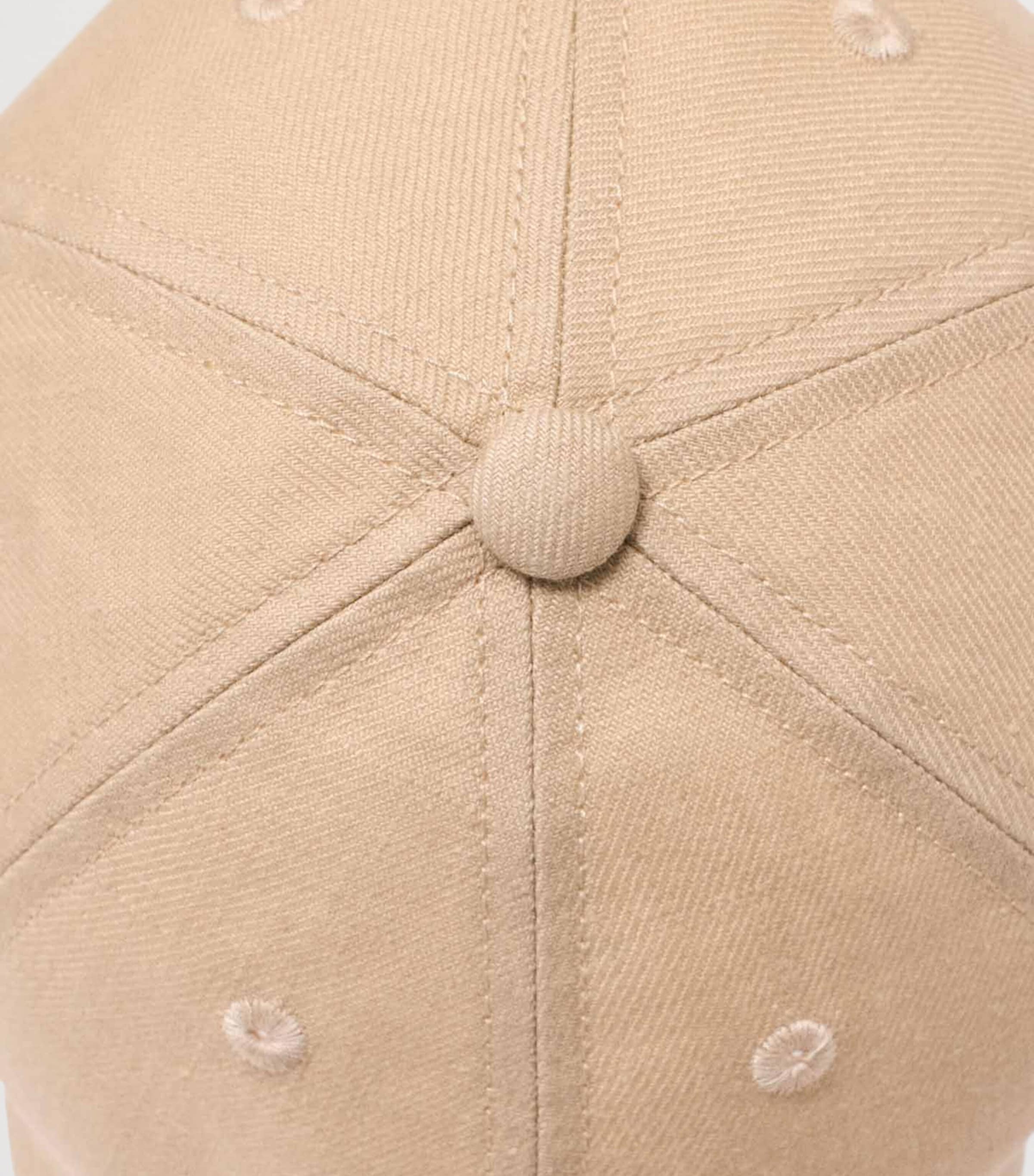 Maje Logo Baseball Cap Beige Image 7