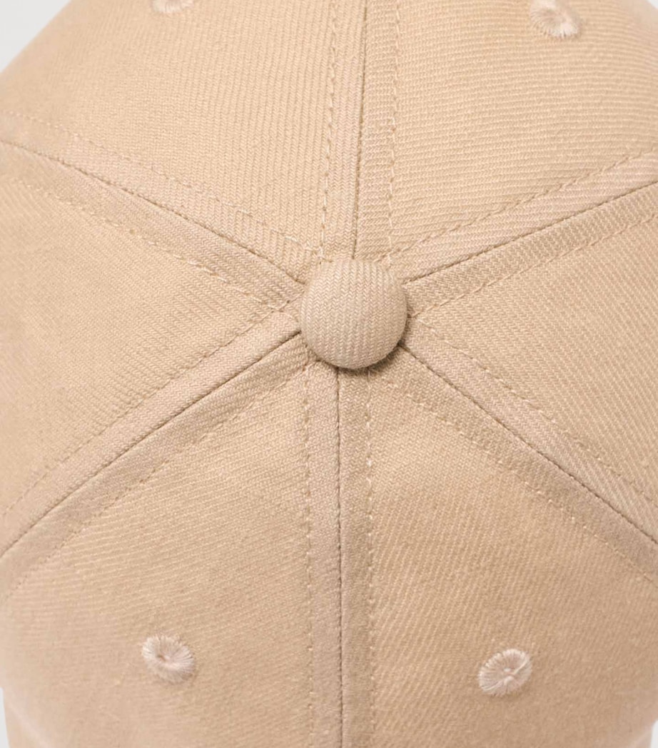 Maje Logo Baseball Cap Beige Image 7