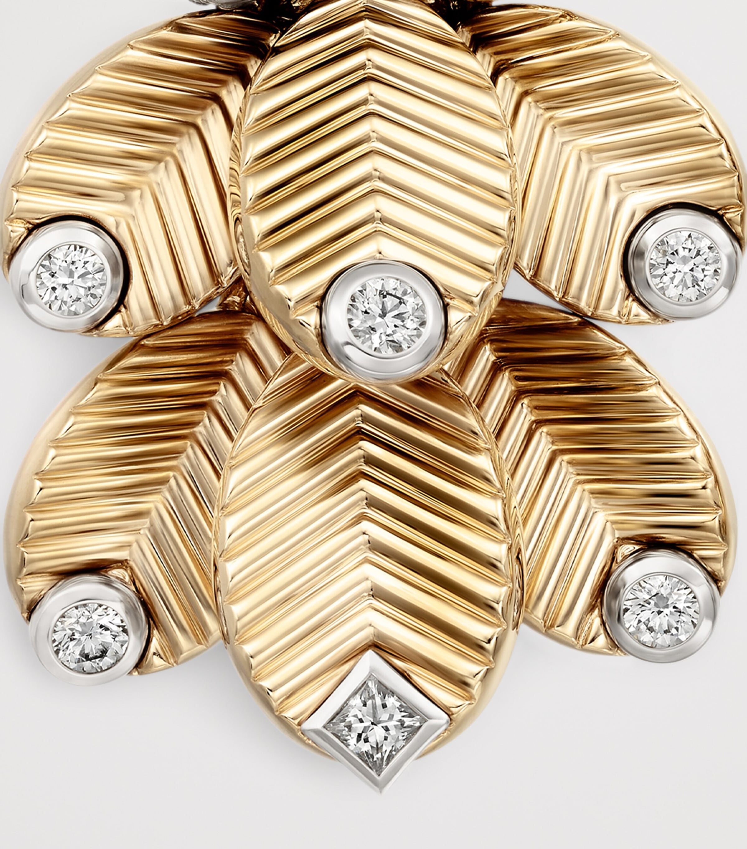 Cartier Yellow Gold and Diamond Grain de Café Earrings Yellow Gold Image 7