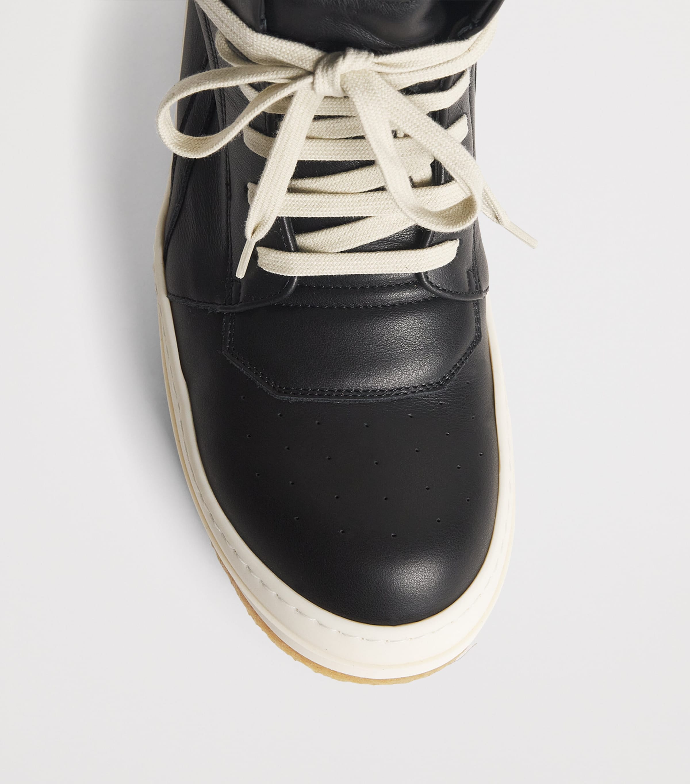【関税＆送料込み】Rick Owens Geobasket Leather Sneakers Rick Owens Geobasket Leather High-Top Sneakers | Saks Fifth
