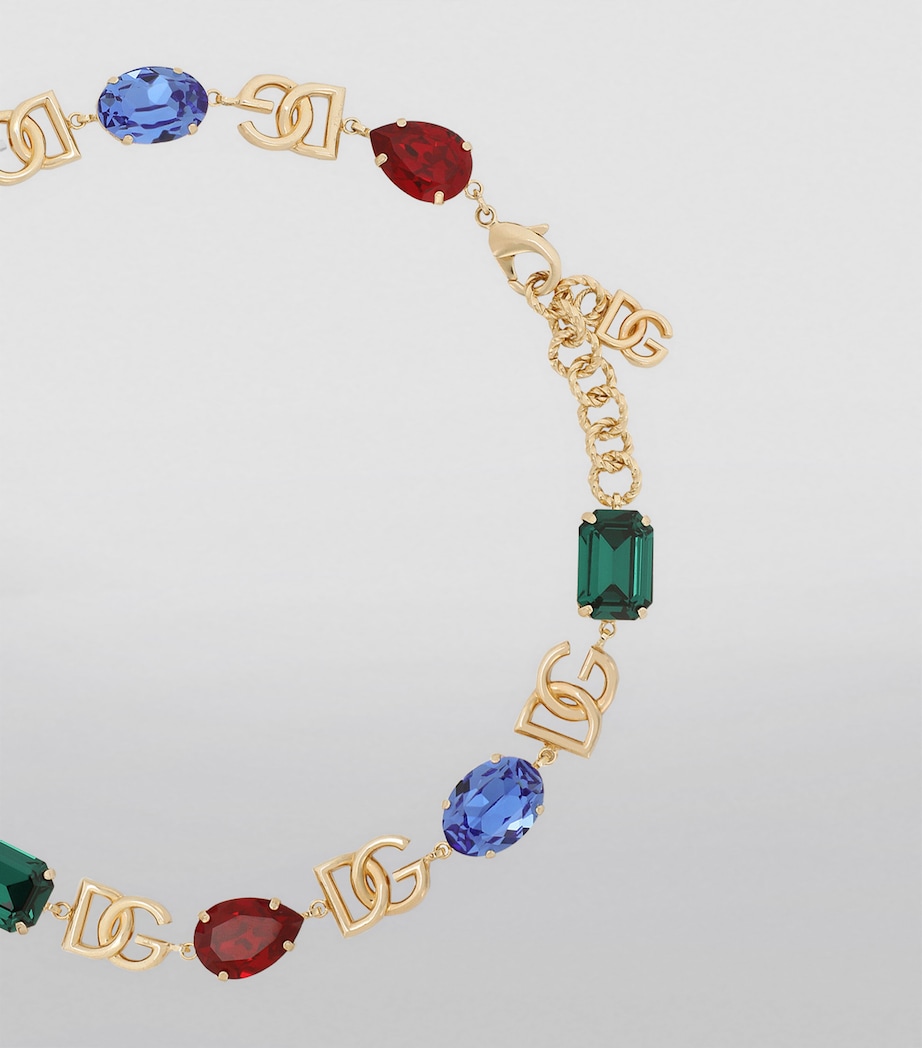 Rhinestone Logo Necklace 87579-MULTICOLOURED Image 3