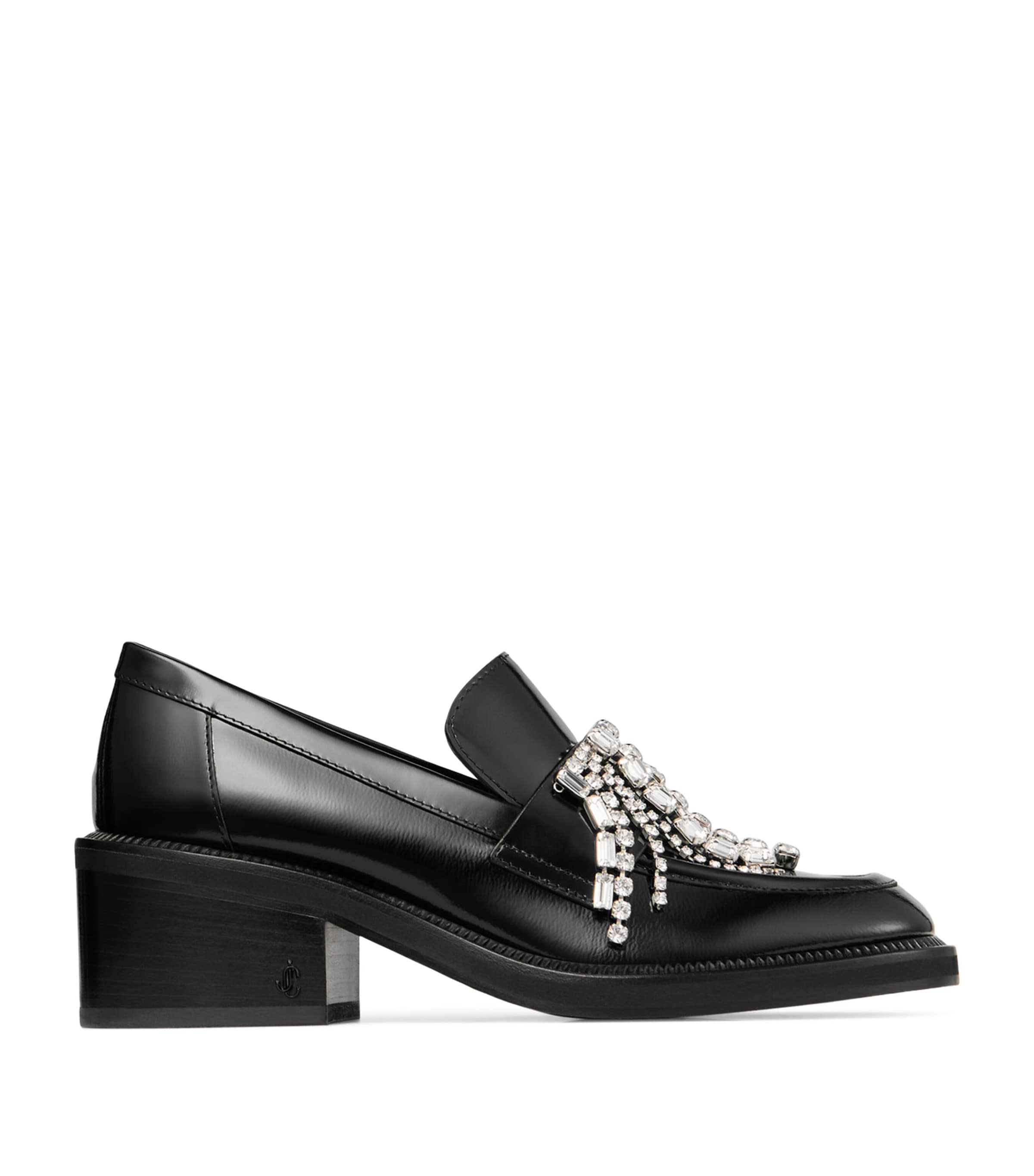 Jimmy Choo Tylor 60 Leather Heeled Loafers