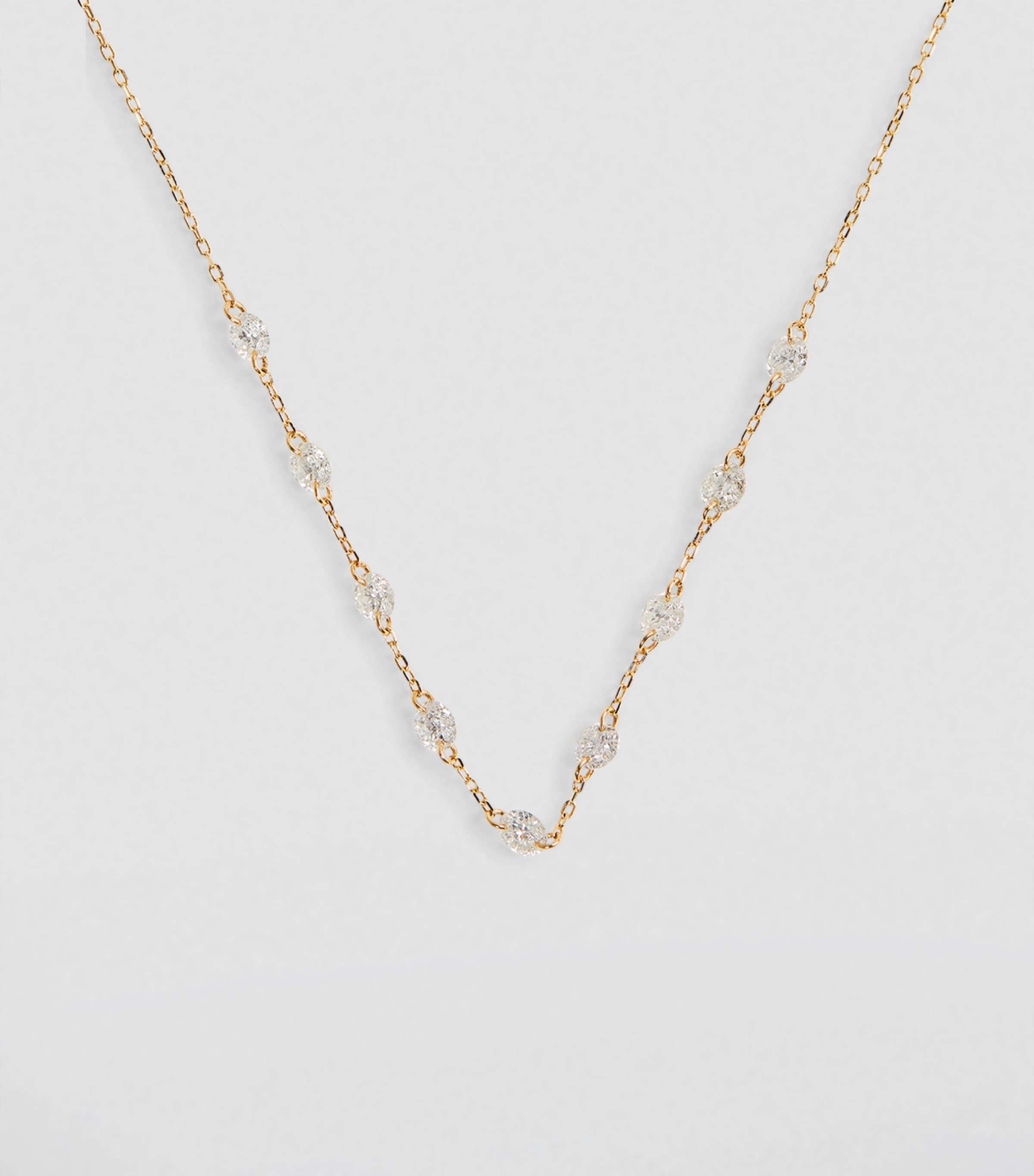 Yellow Gold and Diamond 9-Stone Danaé Necklace YELLOW GOLD Image 2
