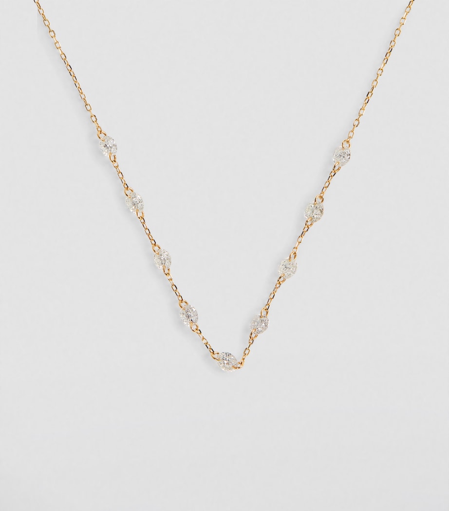 Yellow Gold and Diamond 9-Stone Danaé Necklace YELLOW GOLD Image 2