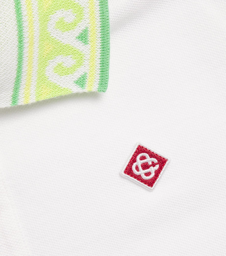 Cotton Polo Shirt (3-14 Years) WHITE Image 3