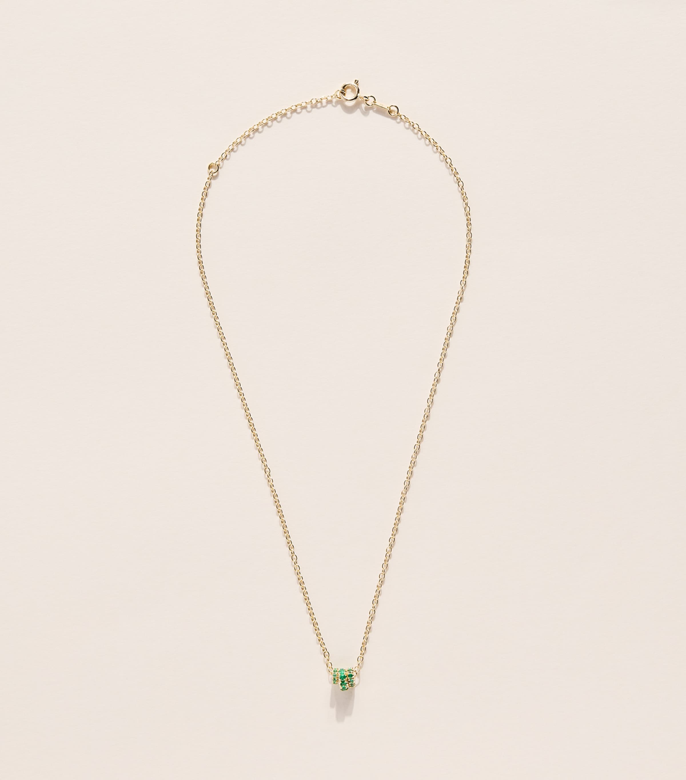 Spinelli Kilcollin Yellow Gold and Emerald Vesta Necklace Yellow Gold Image 3