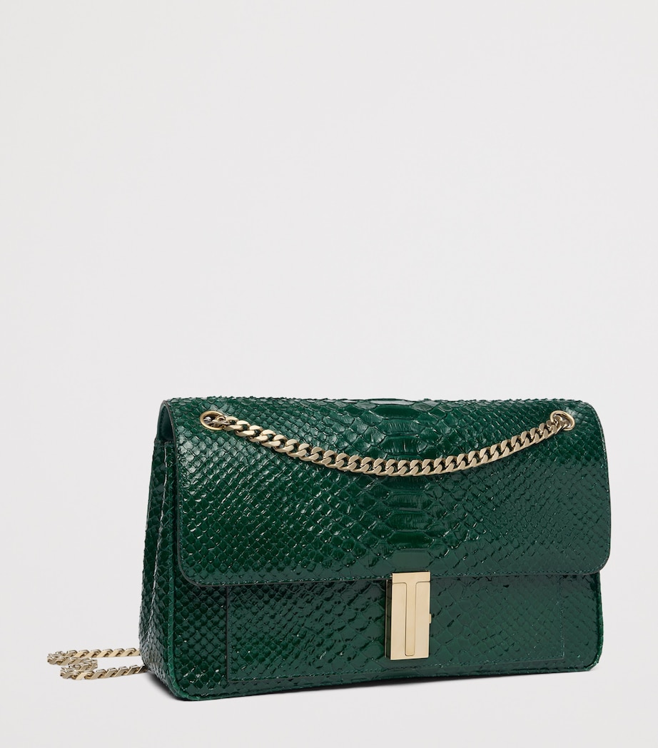 TOM FORD Large Laminated Leather Shoulder Bag Gdr Image 6
