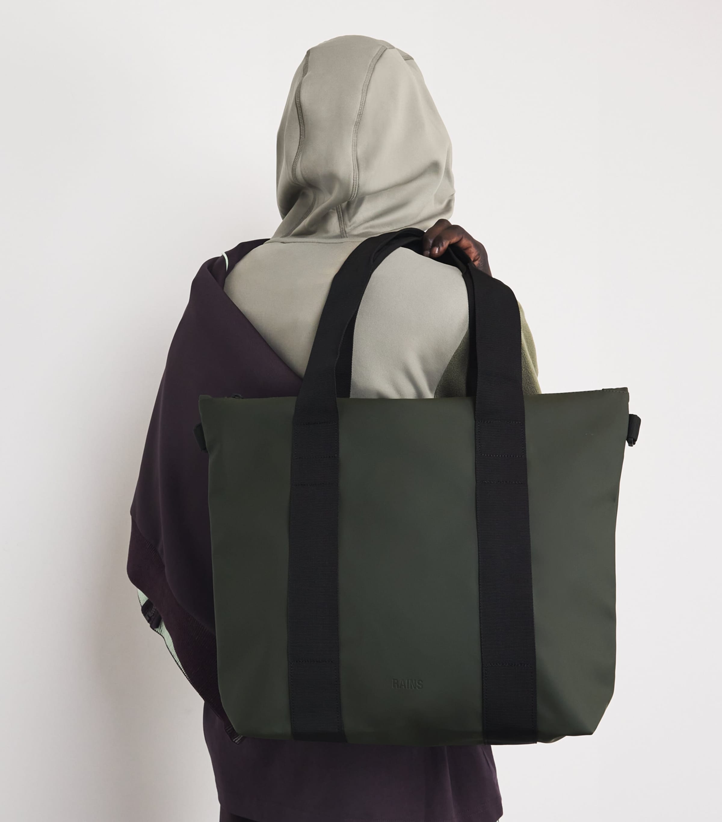 Mini Waterproof Tote Bag 03 GREEN Image 2