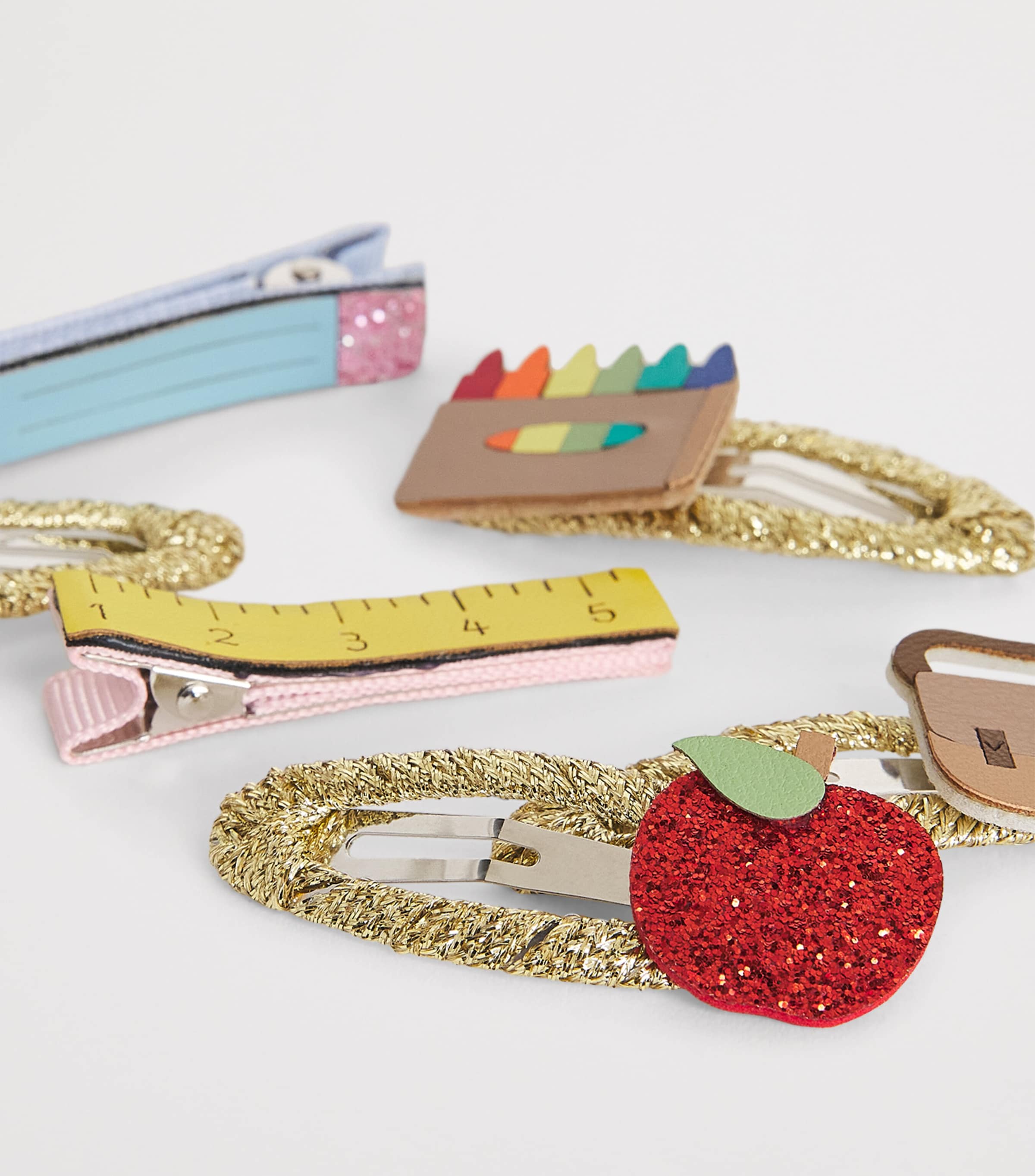 Rockahula Rock School Days Hair Clips (Pack of 6) Image 3