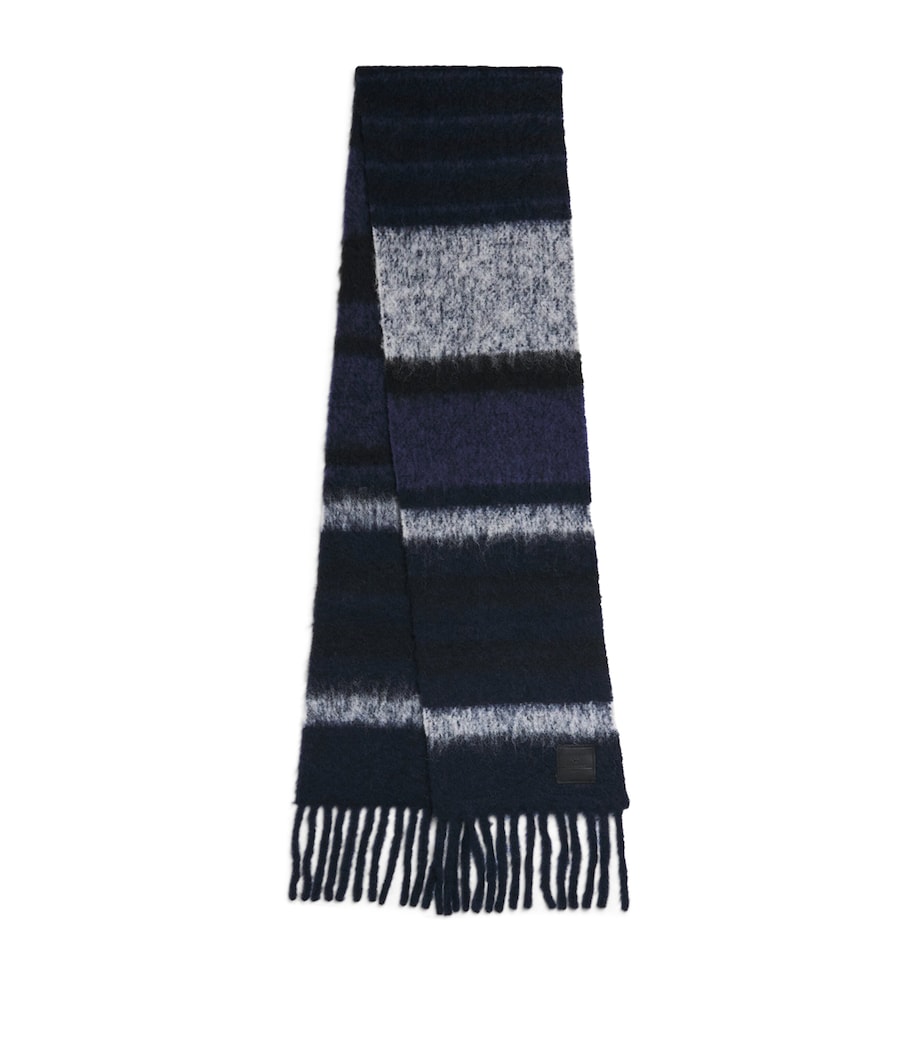 Alpaca-Blend Fringe Scarf MIDNIGHTBLUE Image 1