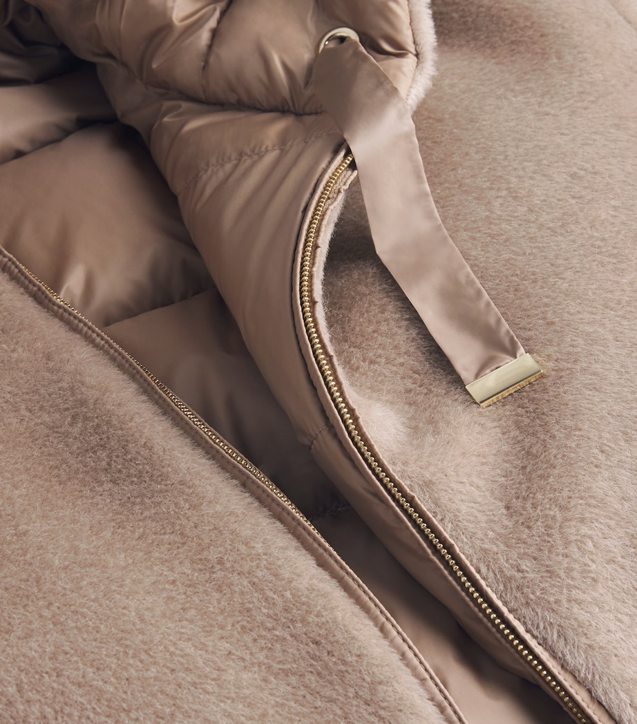 Alpaca-Wool Reversible Down Jacket BEIGE Image 5