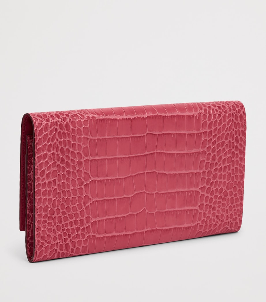 Leather Mara Marshall Travel Wallet RASPBERRY Image 3