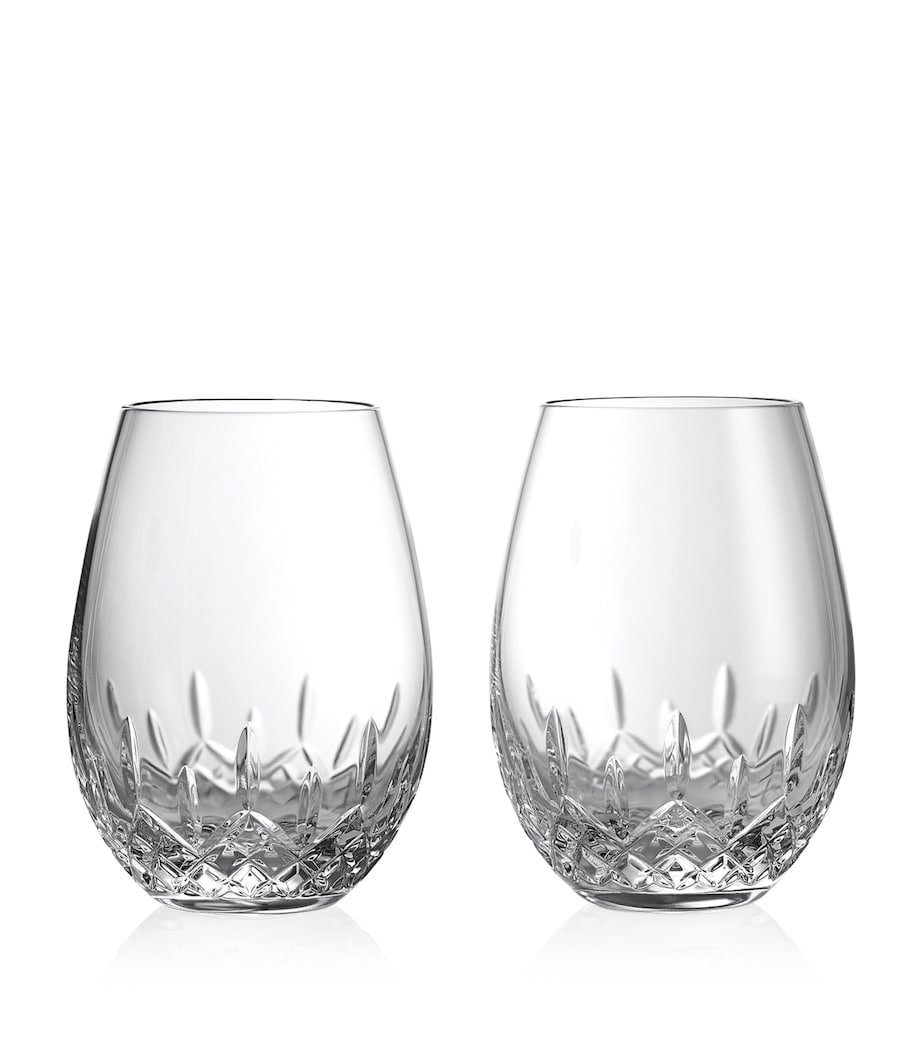 Set of 2 Lismore Essence Stemless Red Wine Glasses (610ml) CLEAR Image 1
