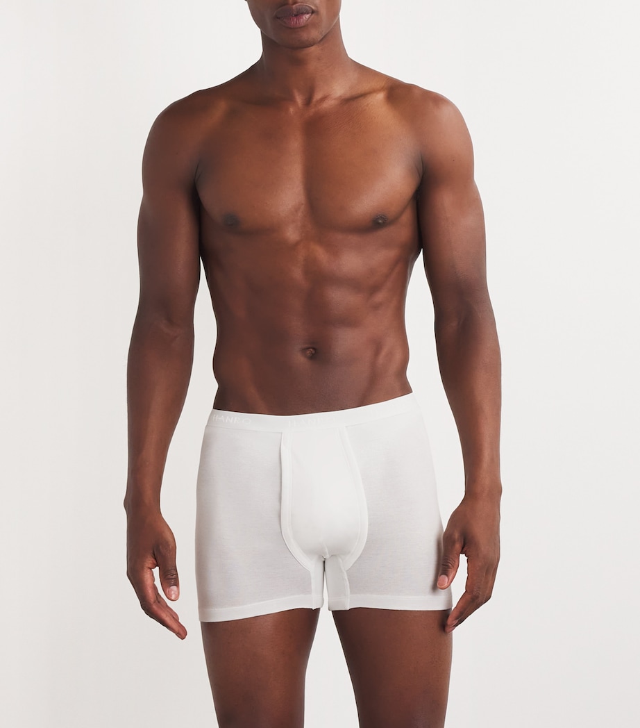 Mercerised Cotton Trunks 0101/WHITE Image 2