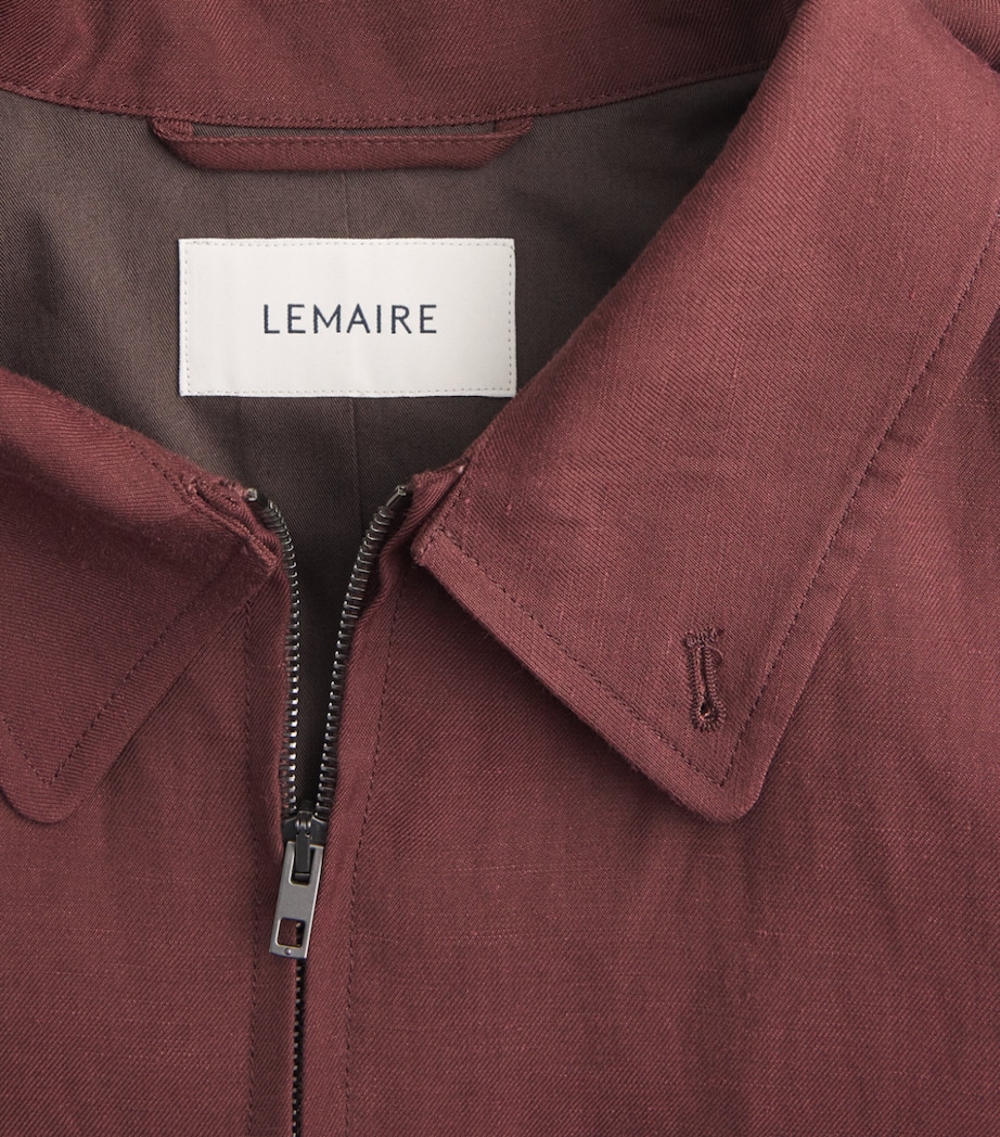 Lemaire Mens Gabardine Cropped Jacket Porto/ Image 6