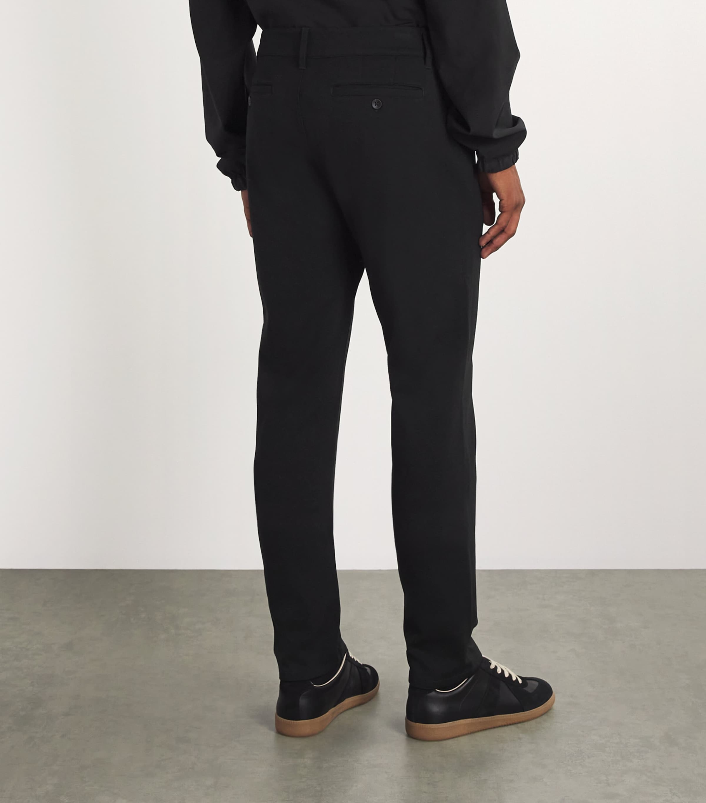 Slim-Fit Stretch Trousers BLACK Image 4