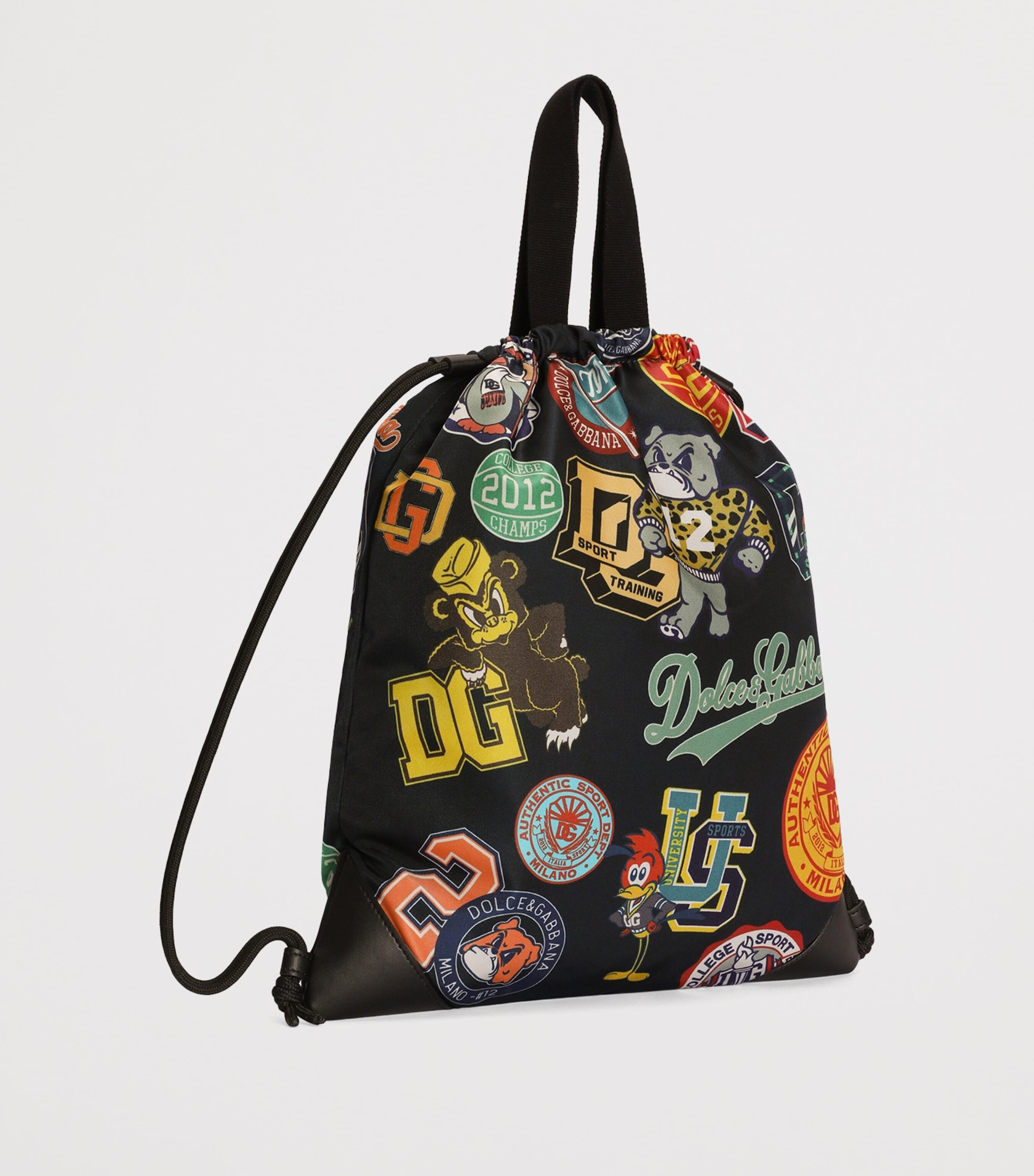 Dolce&Gabbana Kids Logo Printed Drawstring Backpack Fdo. Image 2