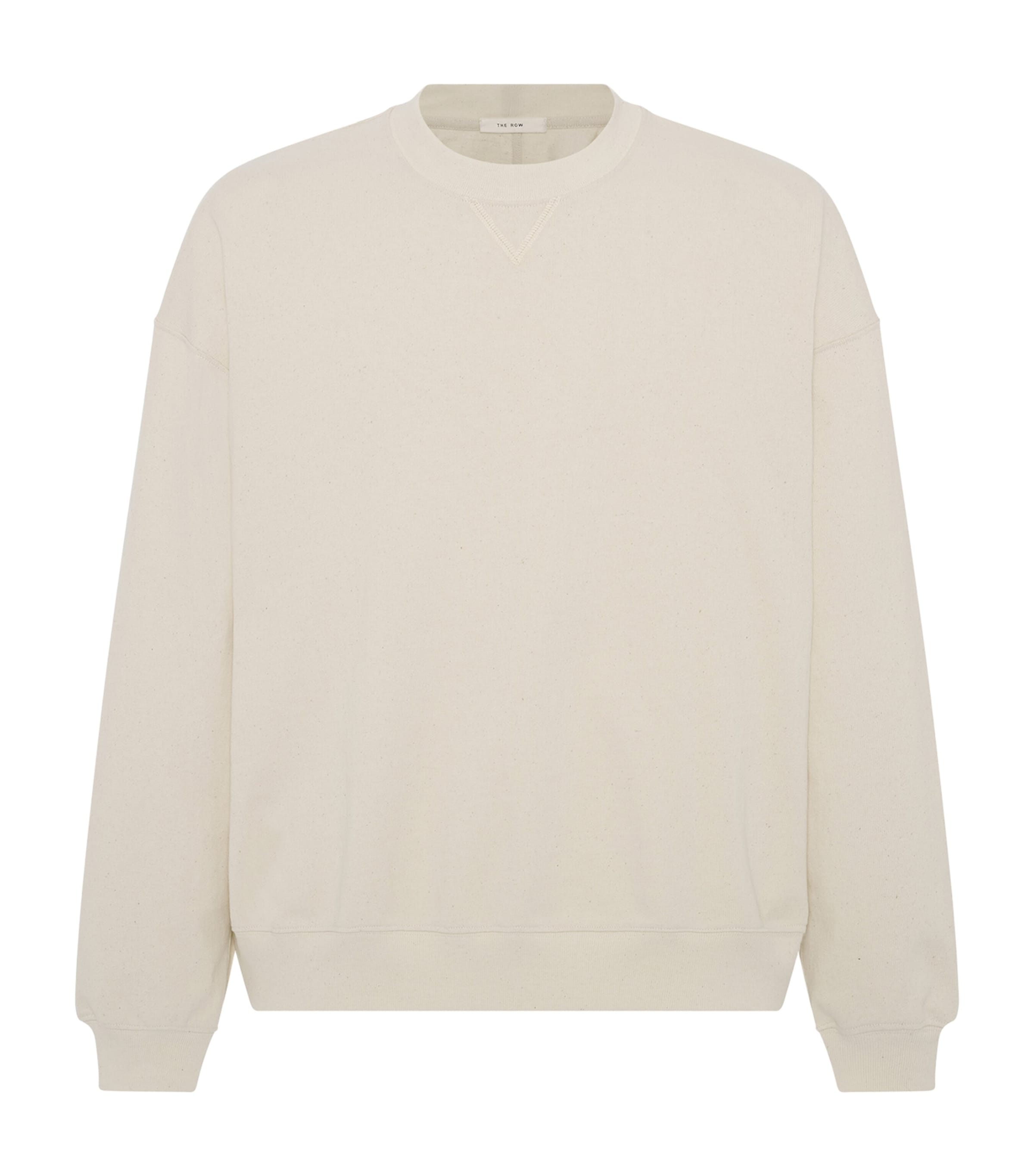 The Row Mens Pacey Cotton Sweatshirt Ivory Image 1