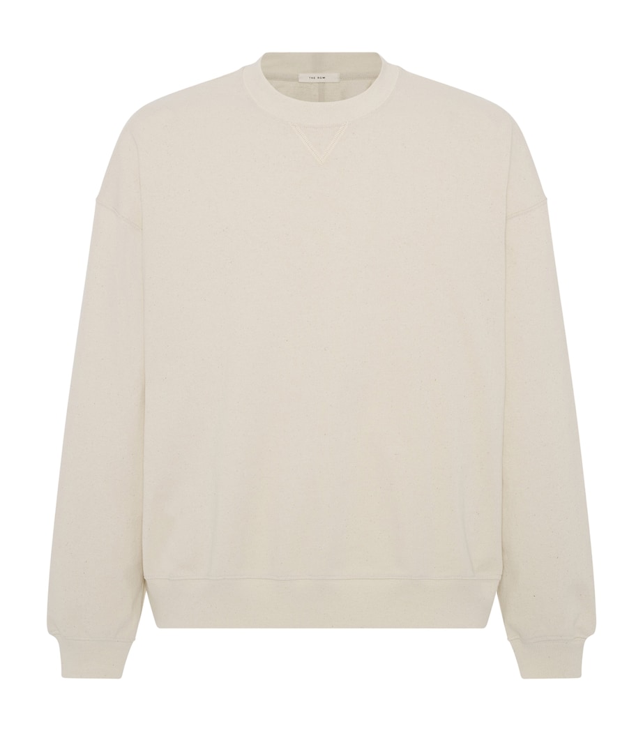 The Row Mens Pacey Cotton Sweatshirt Ivory Image 1