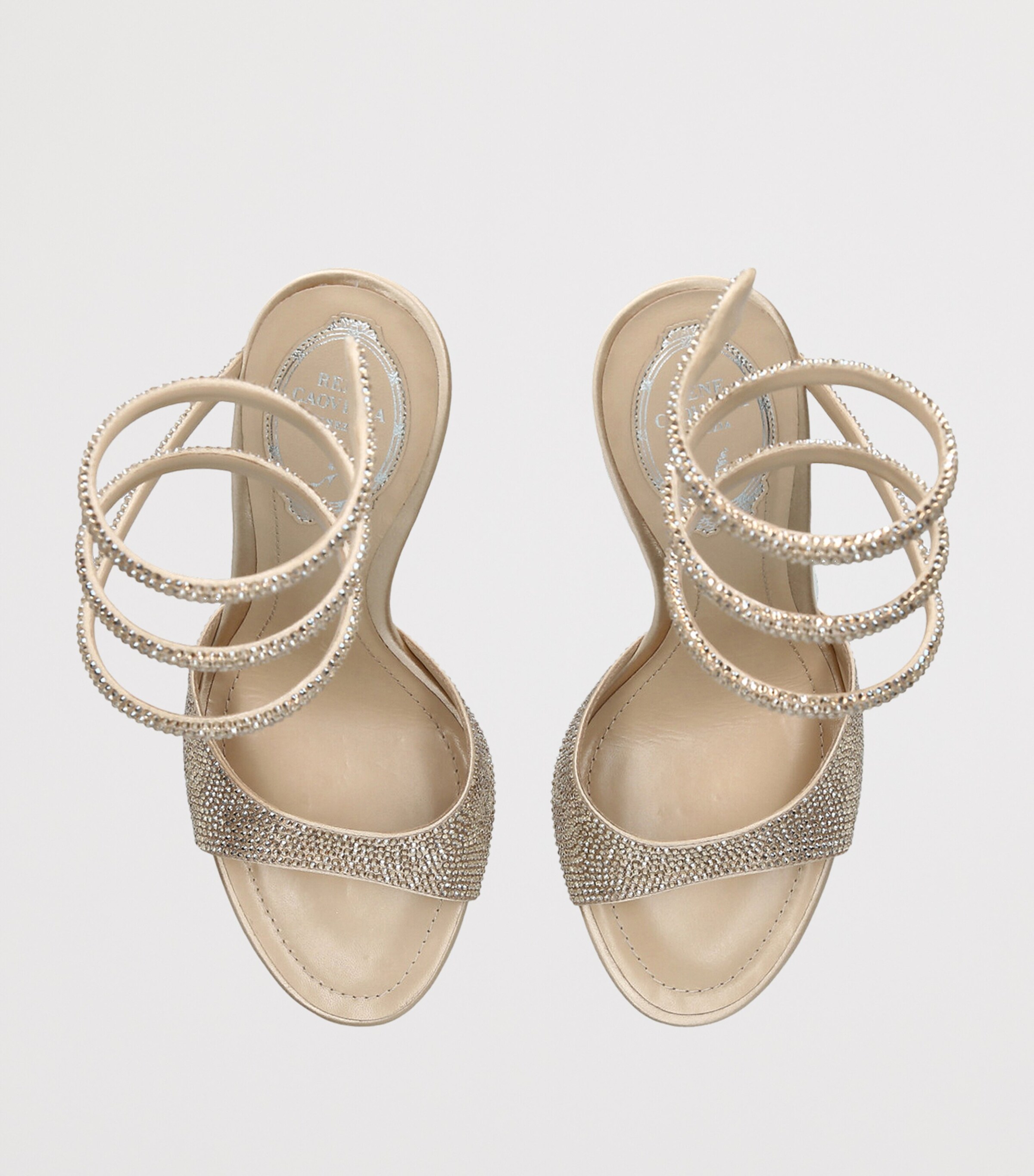 Embellished Wrap Sandals 105 BEIGE COMB Image 4