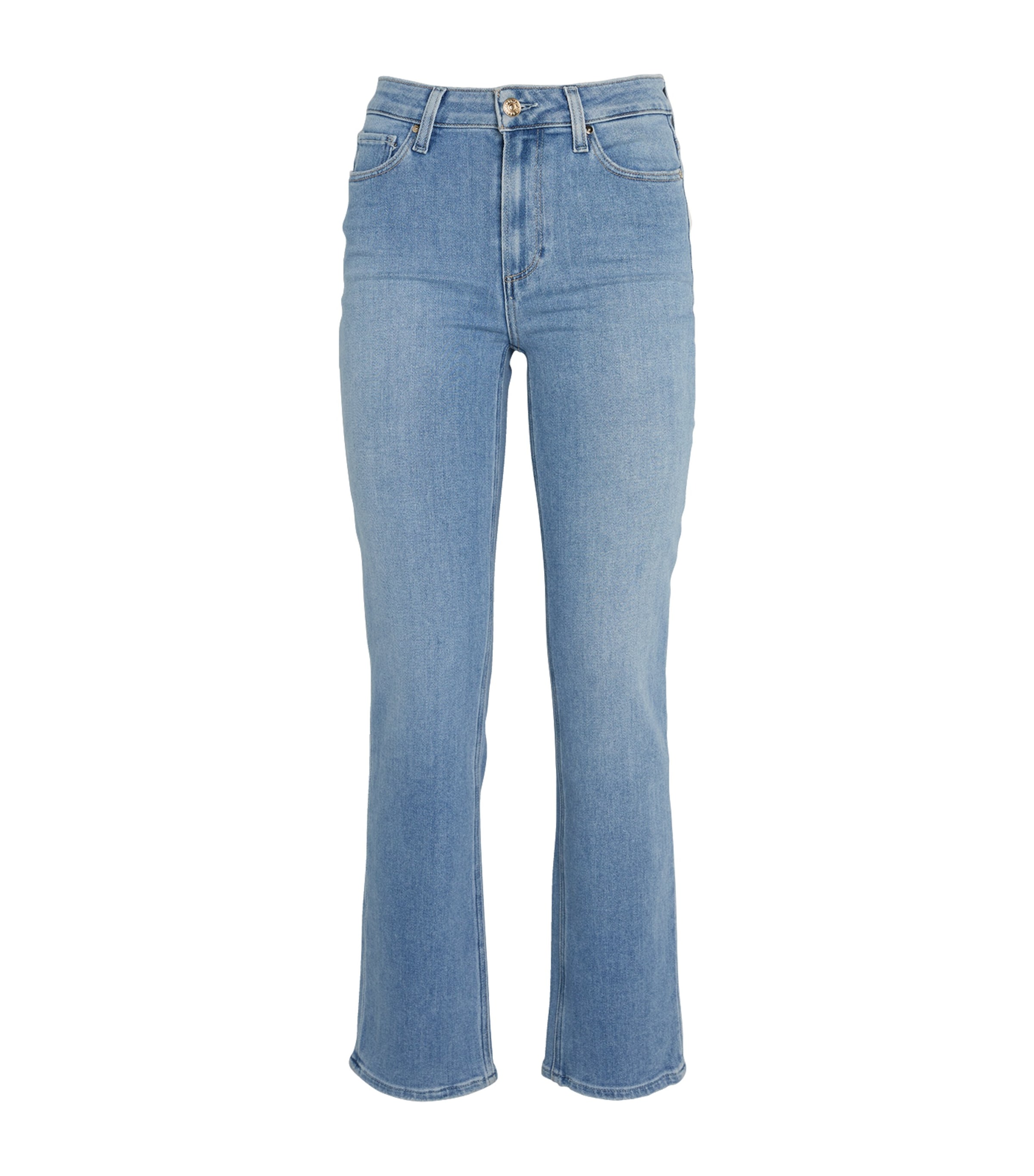 Paige Cindy High-rise Straight Jeans In Beige