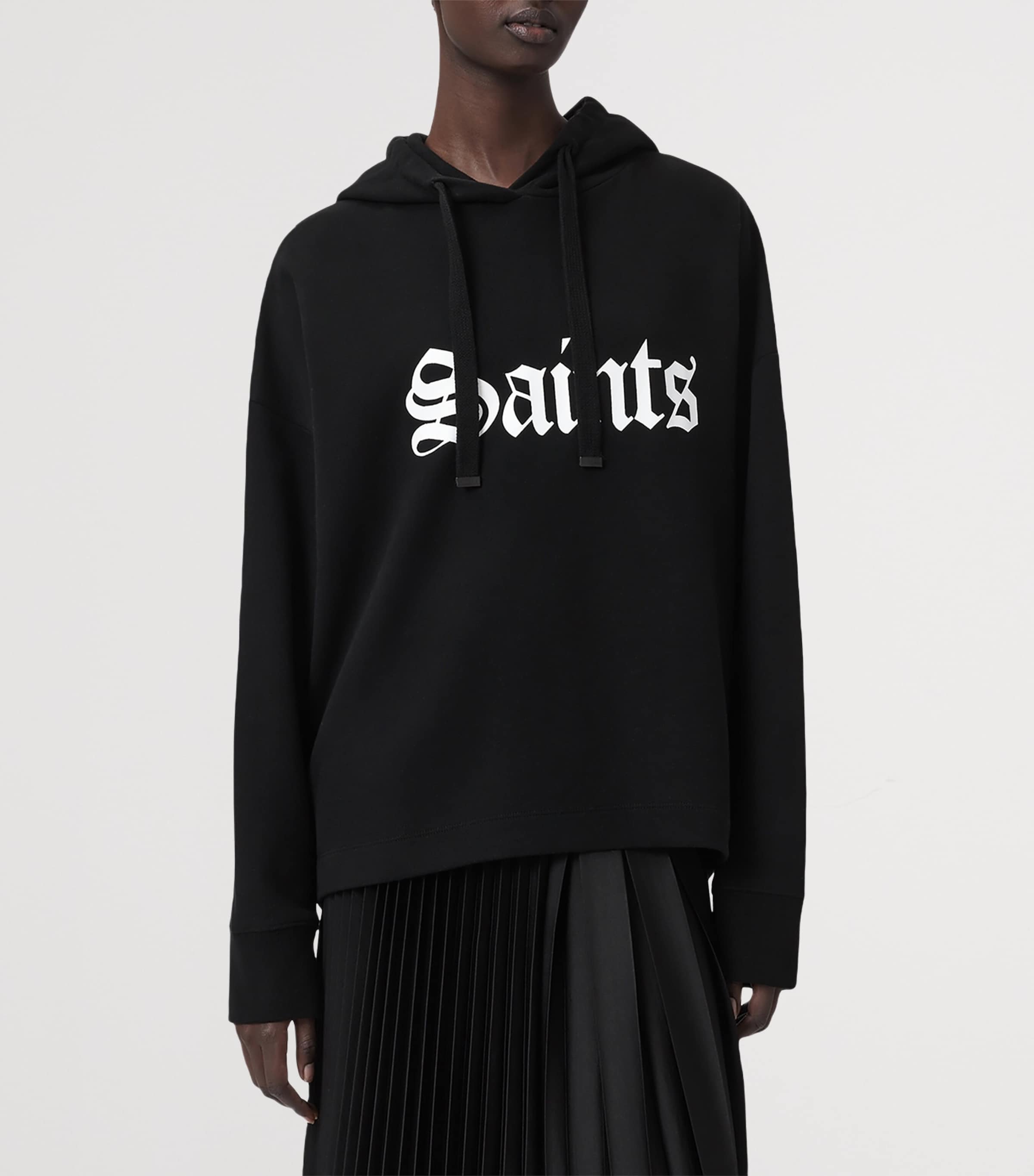 Cotton Saint Etie Hoodie BLACK Image 4