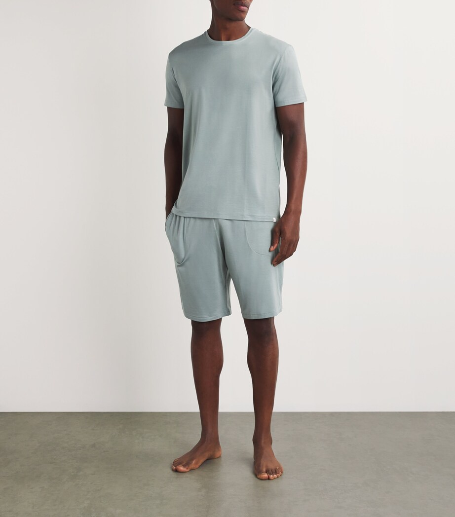 Derek Rose Mens Basel T-Shirt Green Image 2