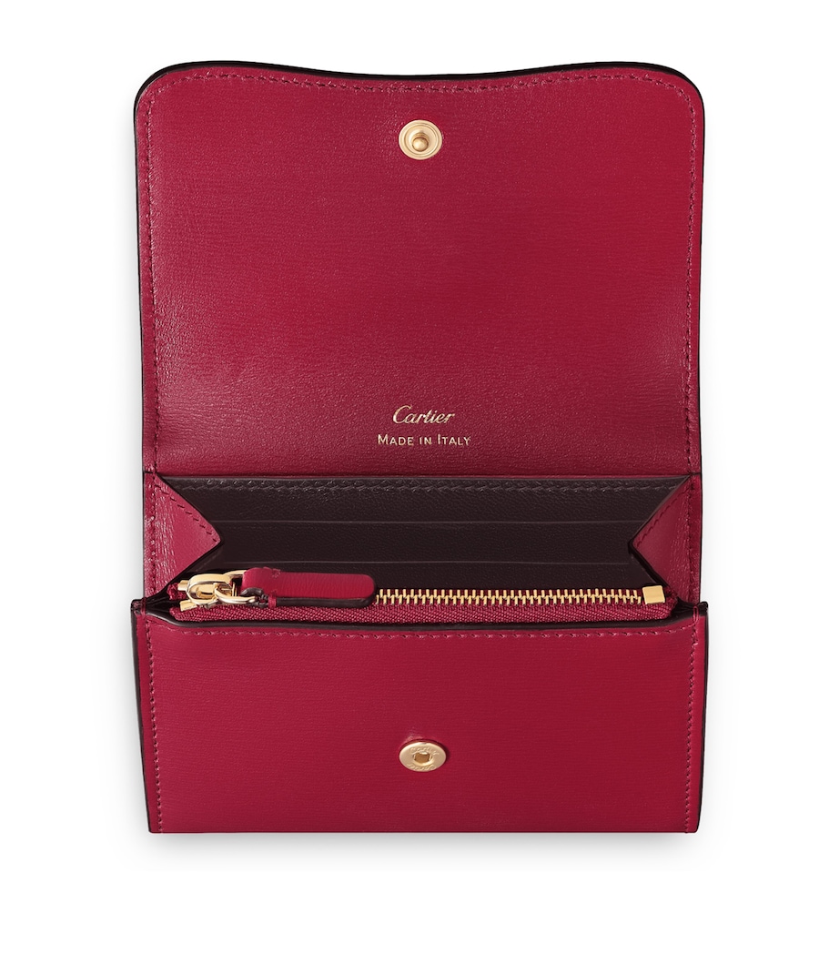 Cartier Calfskin Panthère de Cartier Mini Wallet Red Image 3