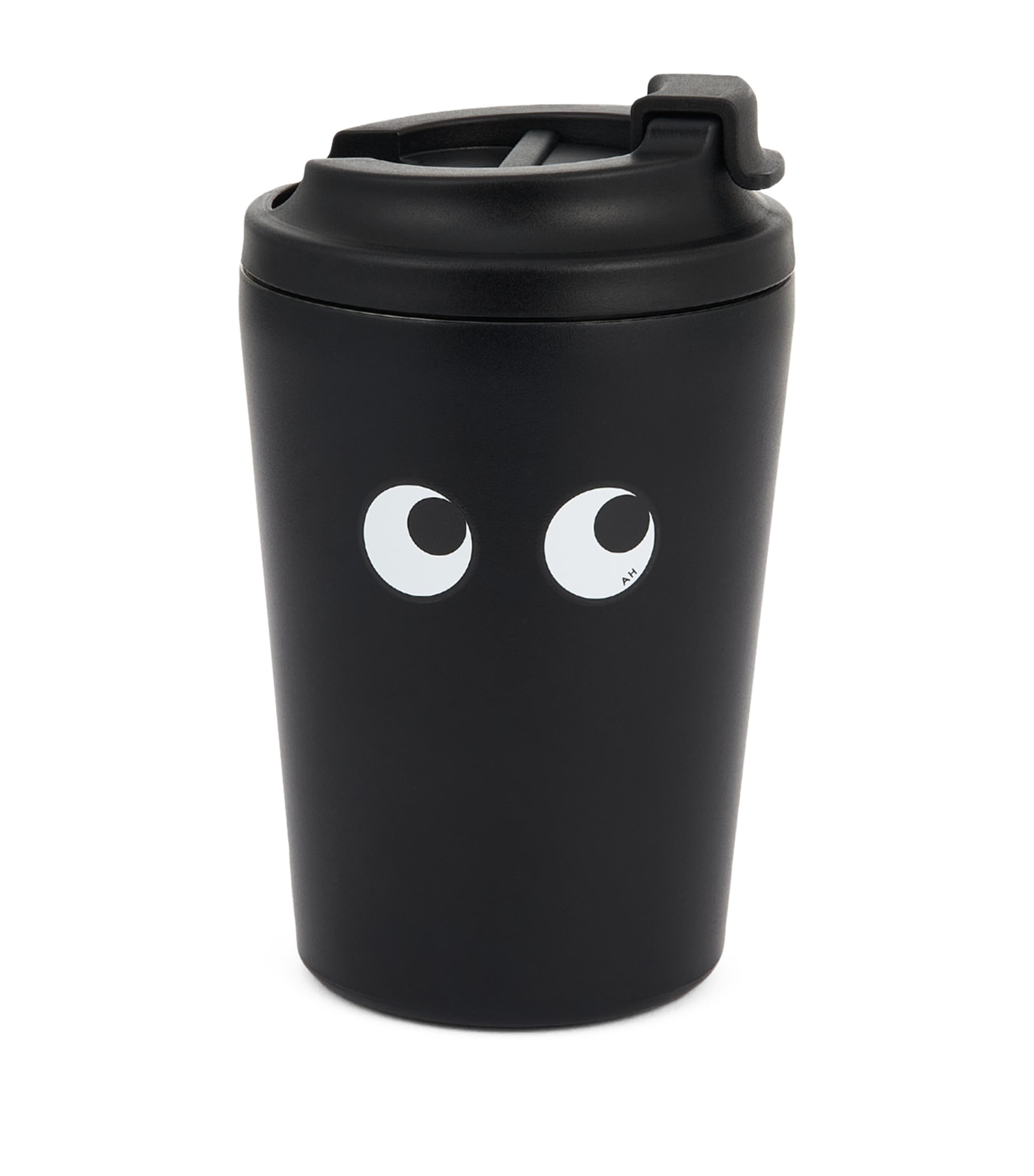 Stainless Steel Eyes Travel Cup BLACK Image 1