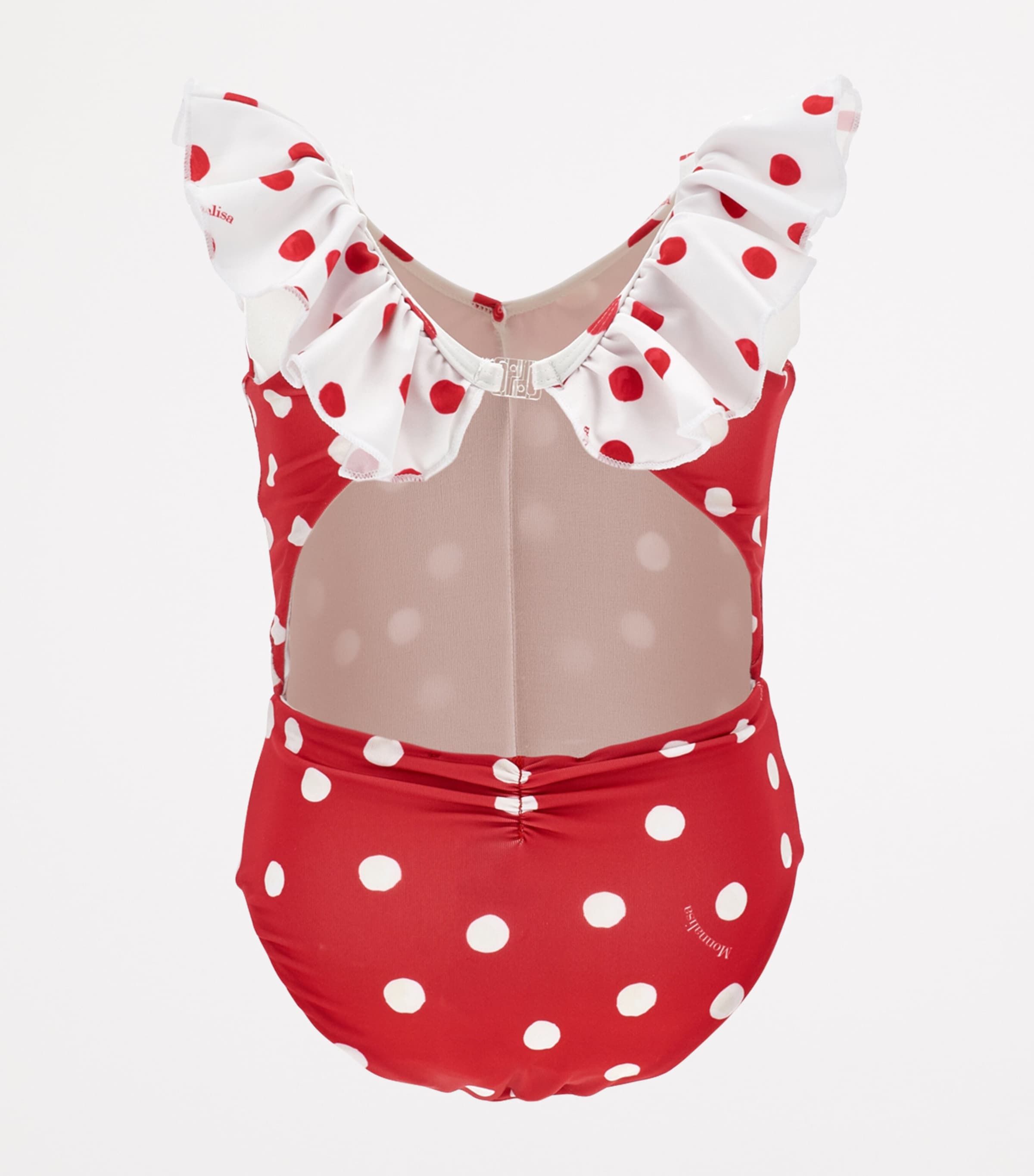 Ruffled Polka-Dot Swimsuit (3-36 Months) BIANCO+ROSSO Image 2