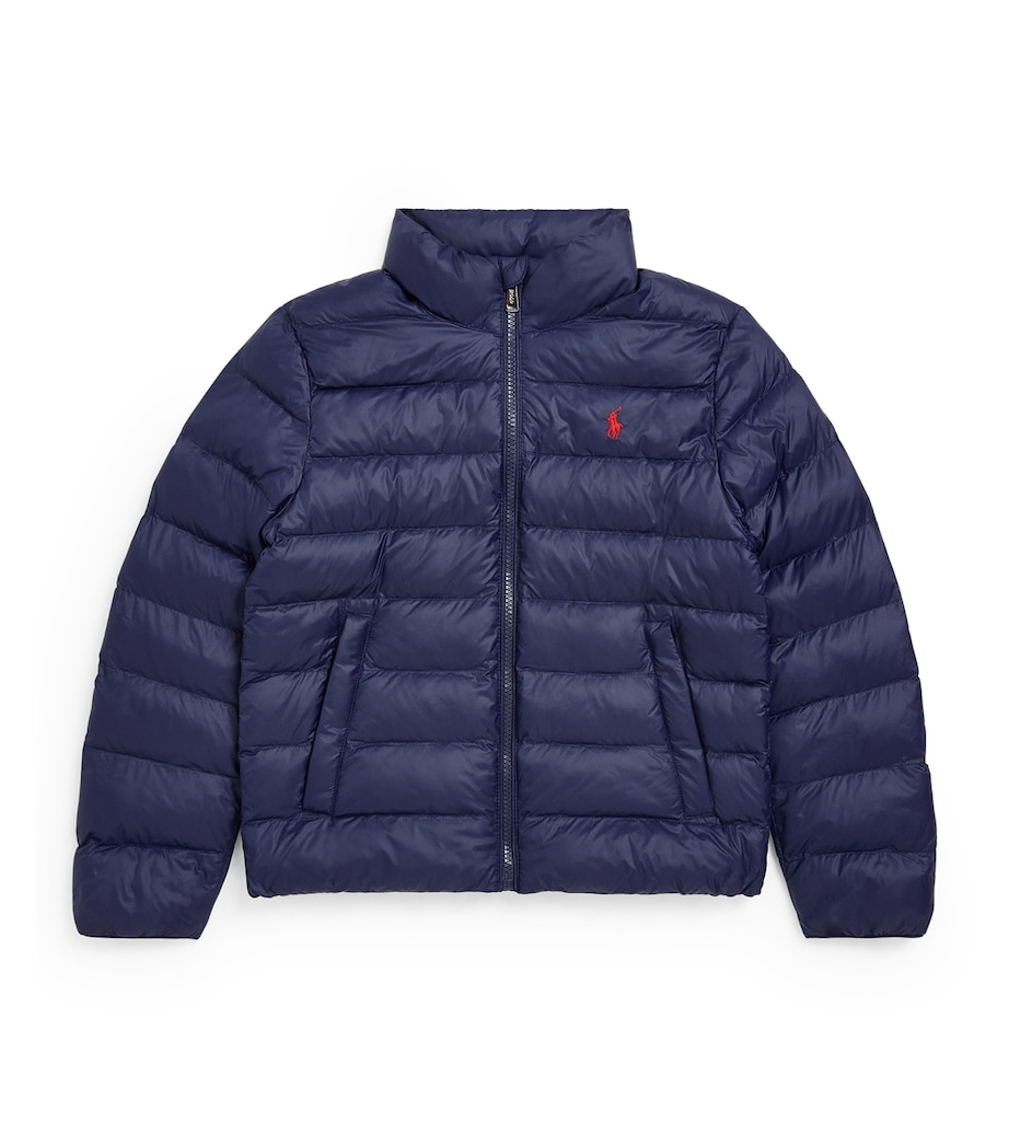 Ralph Lauren Kids Polo Pony Puffer Jacket (6-14 Years) Newport Navy Image 1