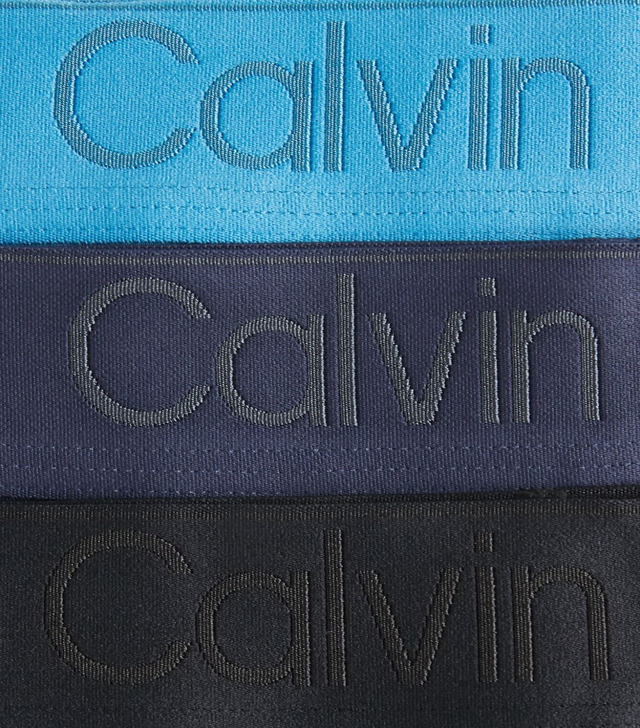 Calvin Klein Mens Hip Briefs (Pack of 3) Se/blu/blk Image 5