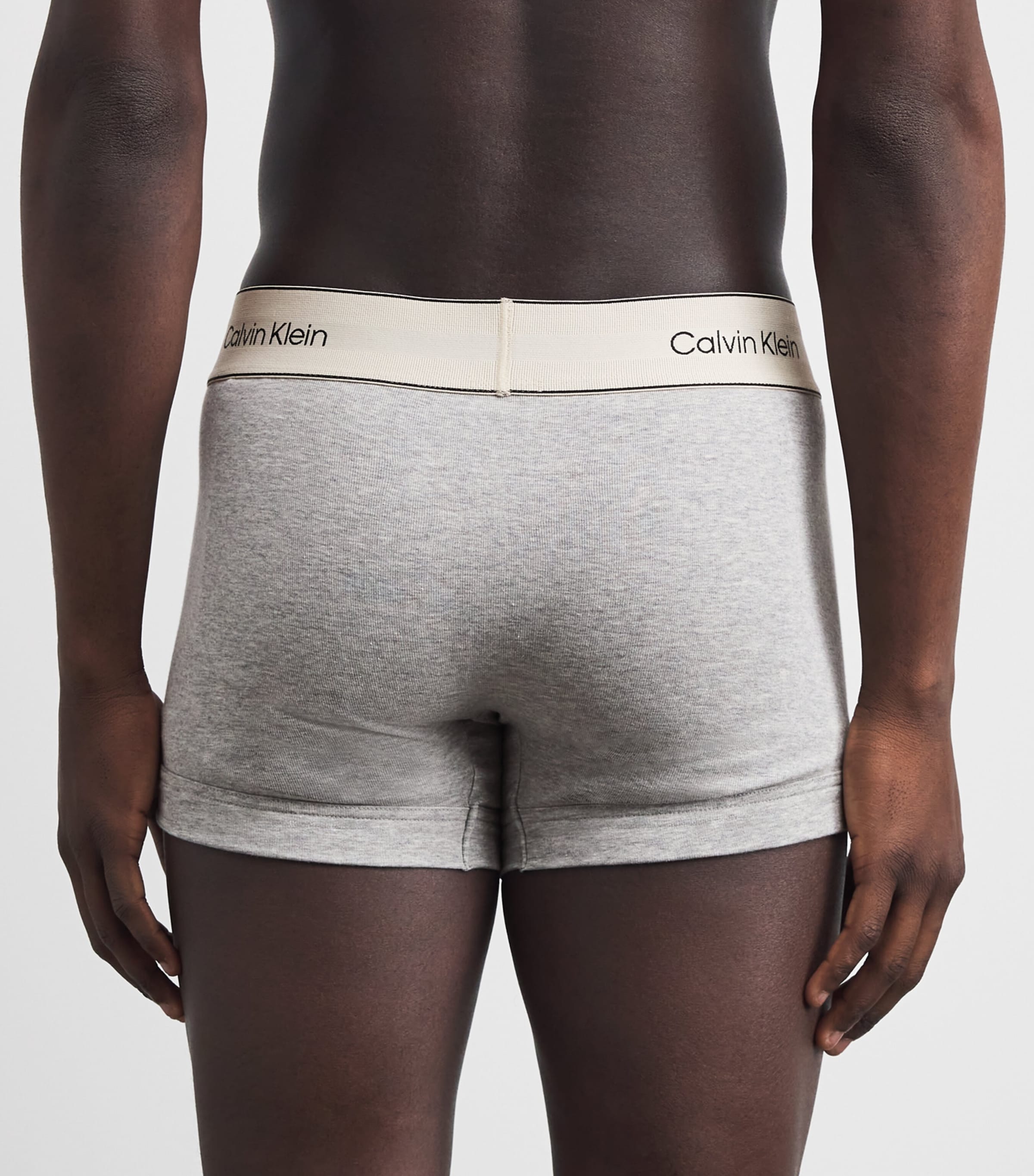 Calvin Klein Mens Stretch-Cotton Heritage Trunks (Pack of 3) Multi Image 3