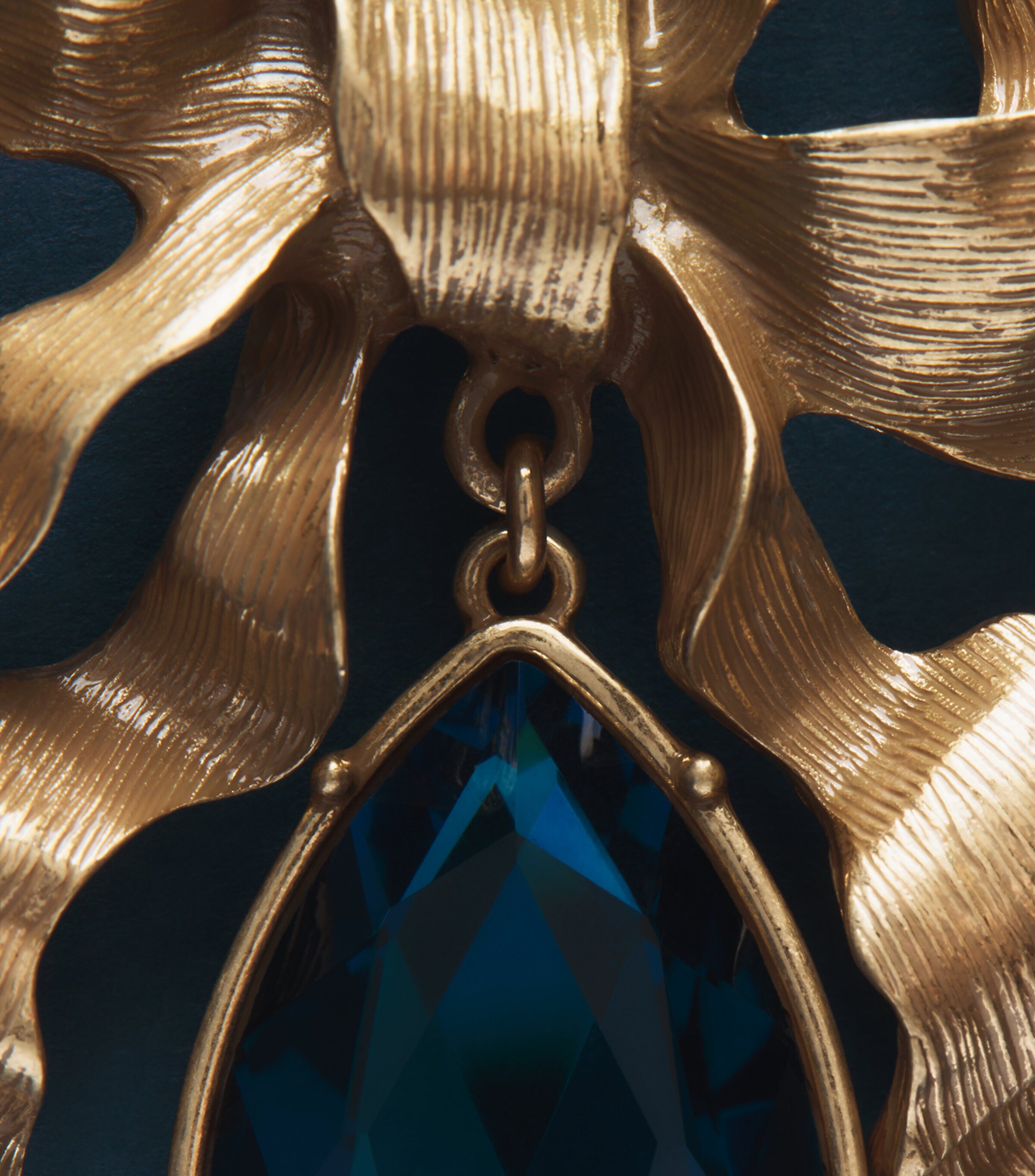 Joanna Buchanan Crystal-Embellished Bow Tree Decoration Blue Image 2