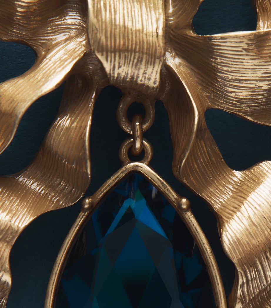 Joanna Buchanan Crystal-Embellished Bow Tree Decoration Blue Image 2