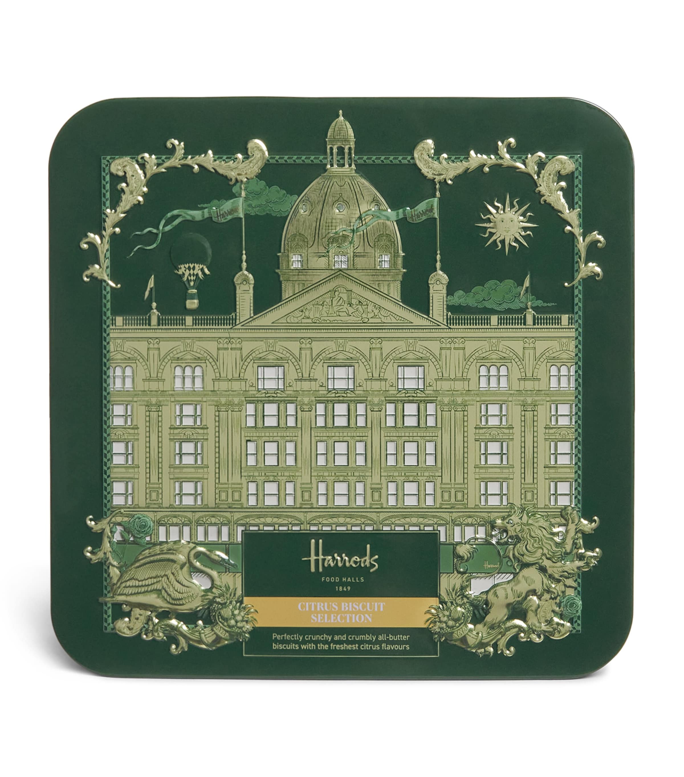 Harrods Citrus Biscuit Selection Tin (300g)