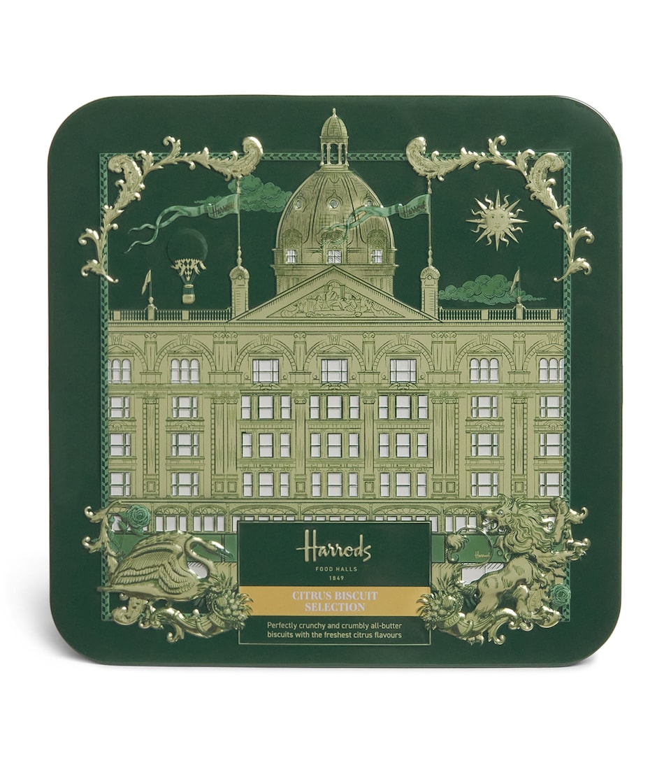 Harrods Citrus Biscuit Selection Tin (300g)