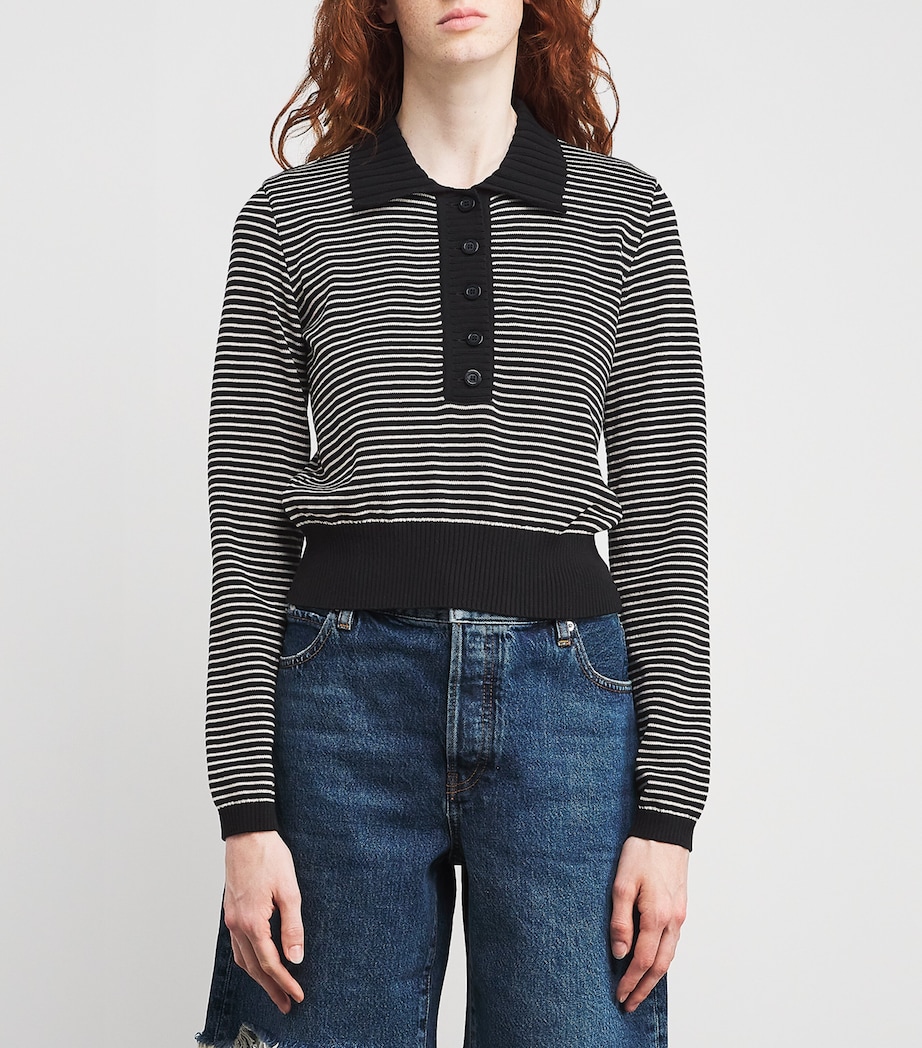 Cotton The Graduate Sweater BLACK MULTI Image 3