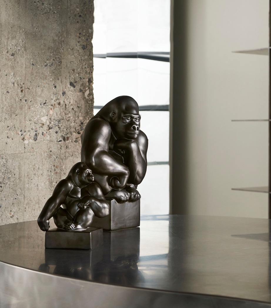 Porcelain Gorilla Figurine (20cm) MULTI Image 4