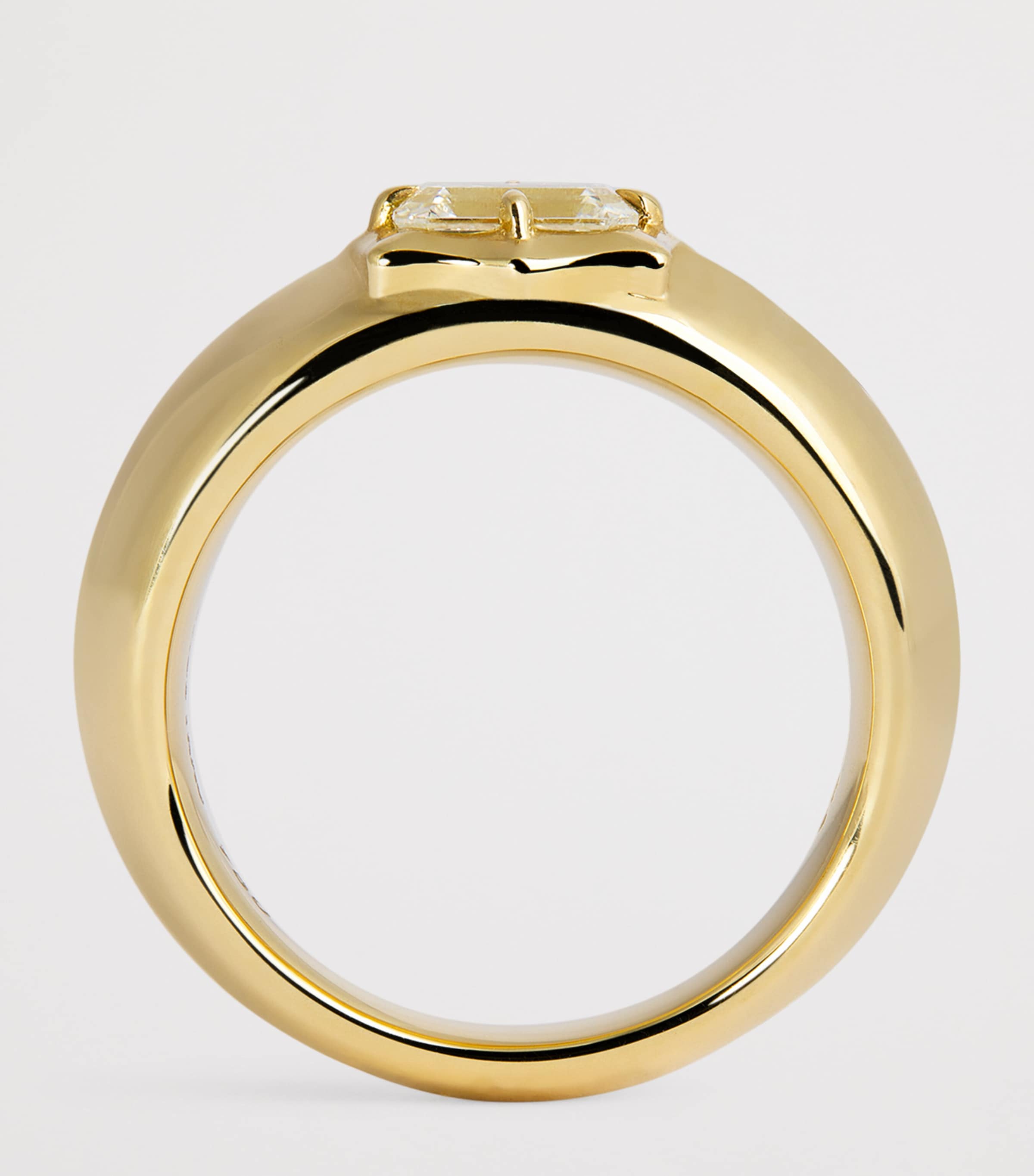 Yellow Gold and Diamond Frankie Vanguard Ring YELLOW GOLD Image 3