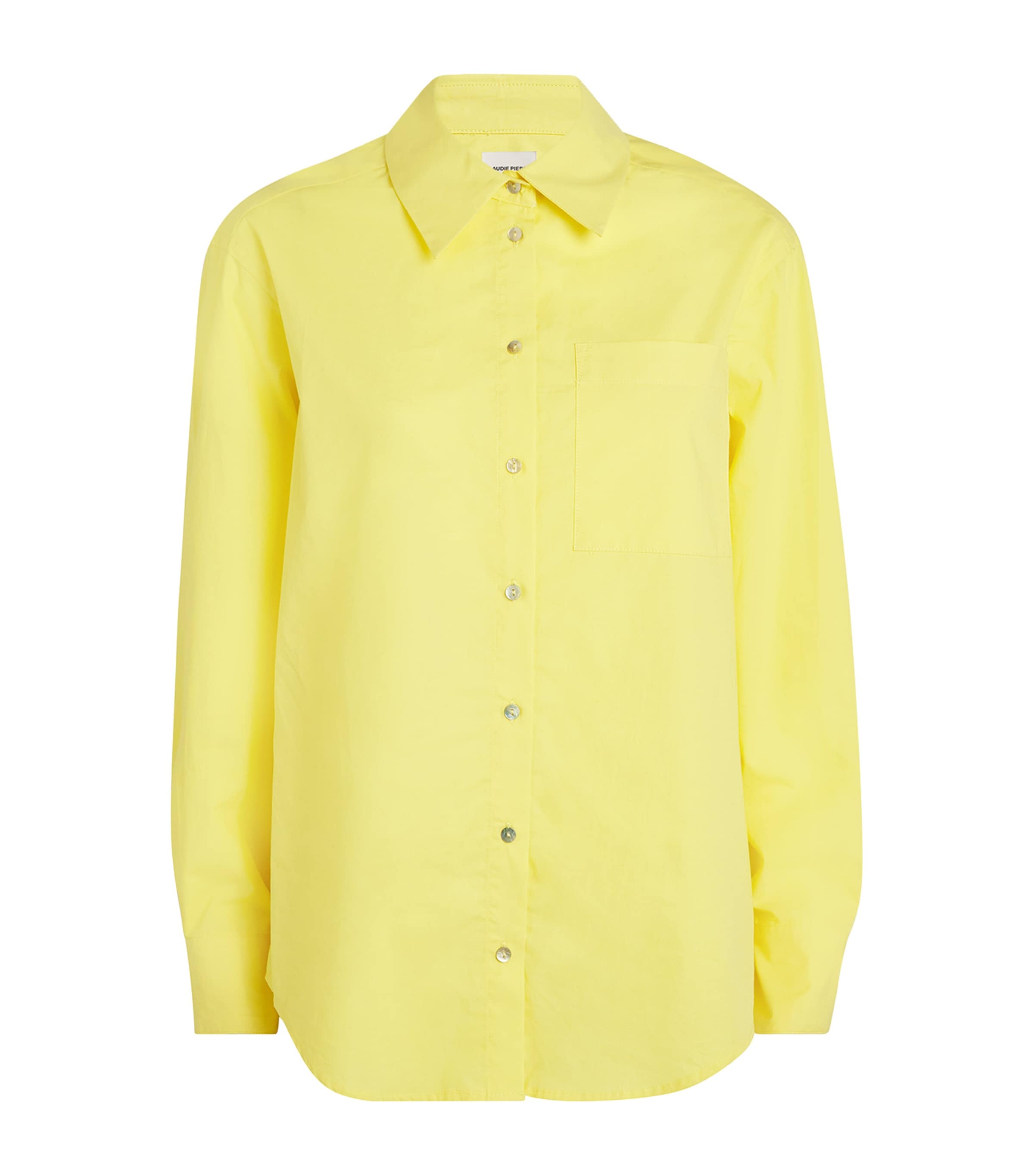 Claudie Pierlot Cotton Shirt In Yellow