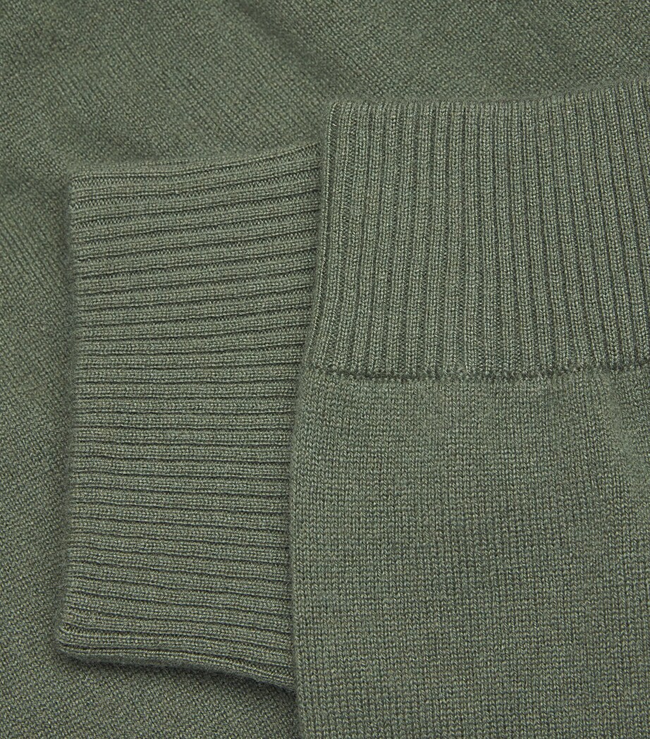 Derek Rose Mens Cashmere Finley Sweatpants Green Image 5