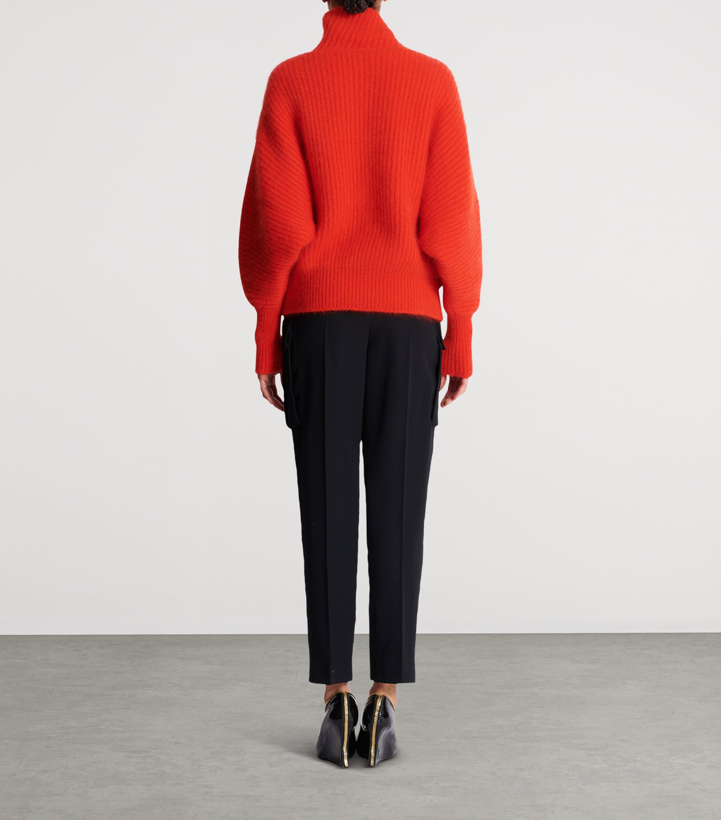 Mohair-Silk Rib-Knit Sweater 3CL ROUGE Image 3