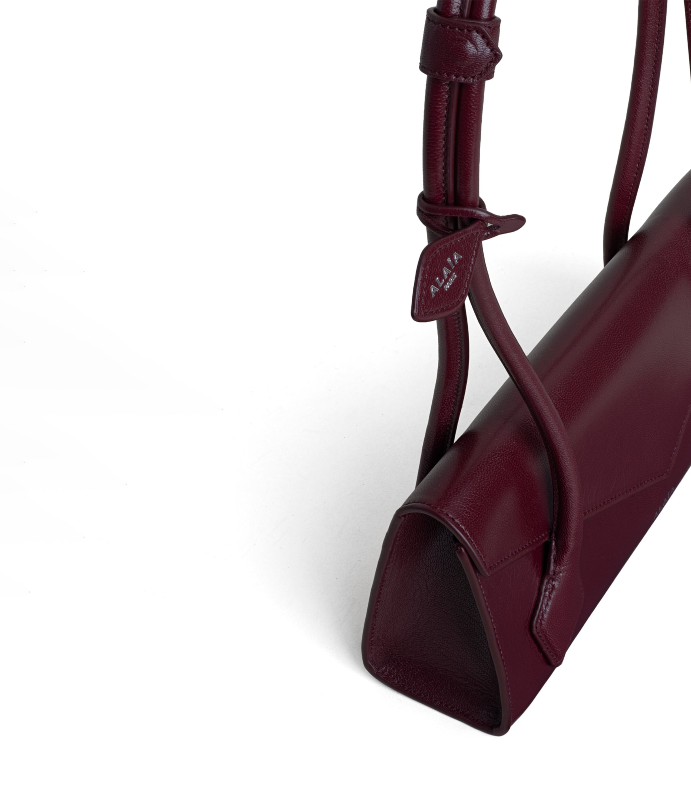 Alaïa Small Leather Le Teckel Shoulder Bag Garnet Red Image 3
