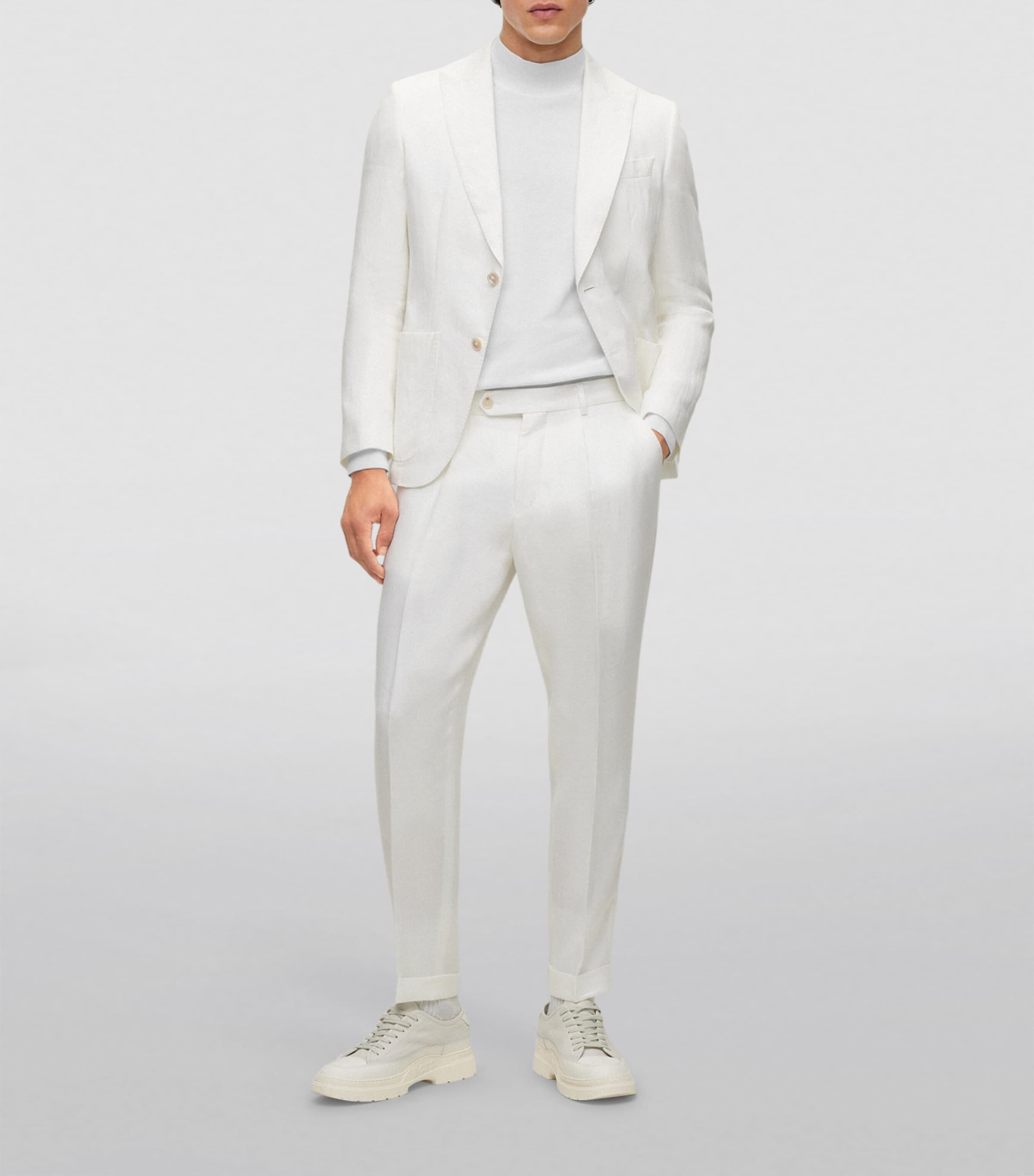 Linen Tailored Trousers 100 Image 2